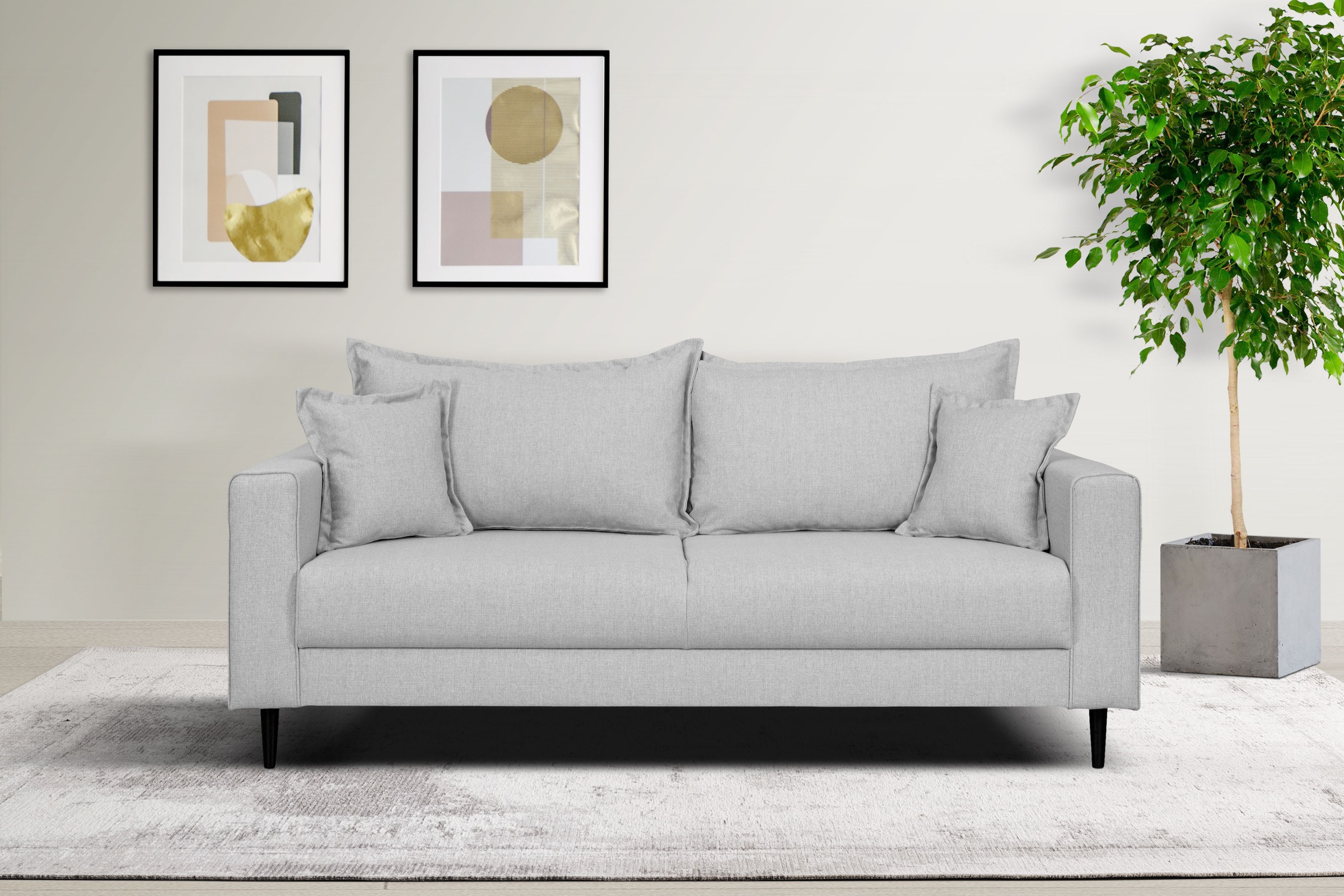Home affaire 2-Sitzer "VEYRAS, hoher Sitzkomfort, Maße B/T/H: 162/84/76 cm" günstig online kaufen