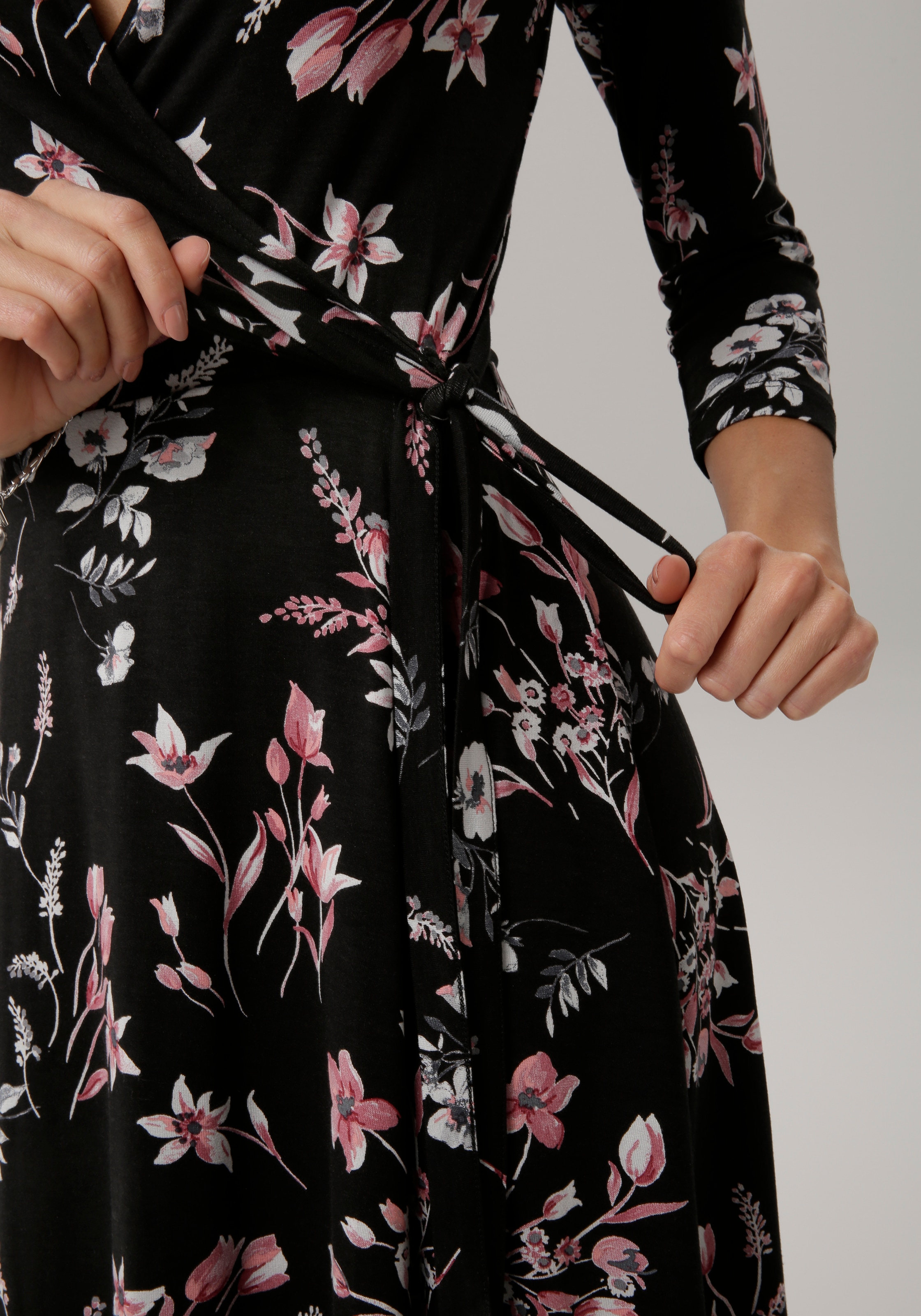 Laura Scott Jerseykleid, in Wickeloptik
