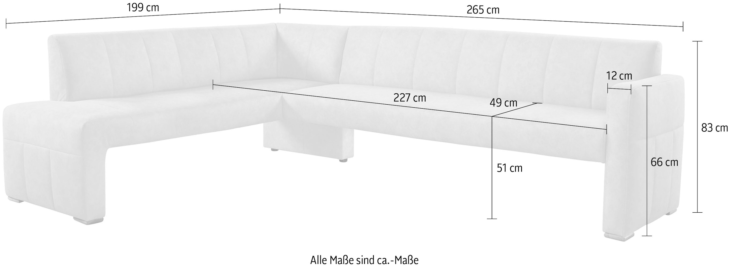 exxpo - sofa fashion Essbank, elegant und modern mit hohem Sitzkomfort