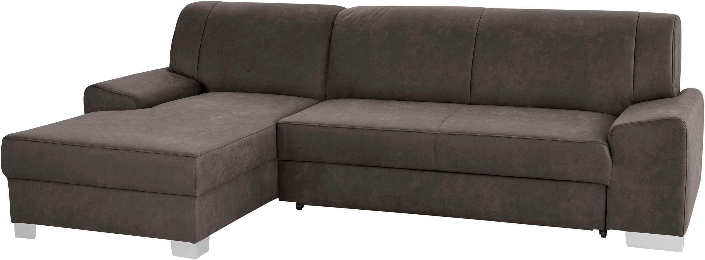DOMO collection Ecksofa »Anzio L-Form«, wahlweise mit Bettfunktion und Federkern