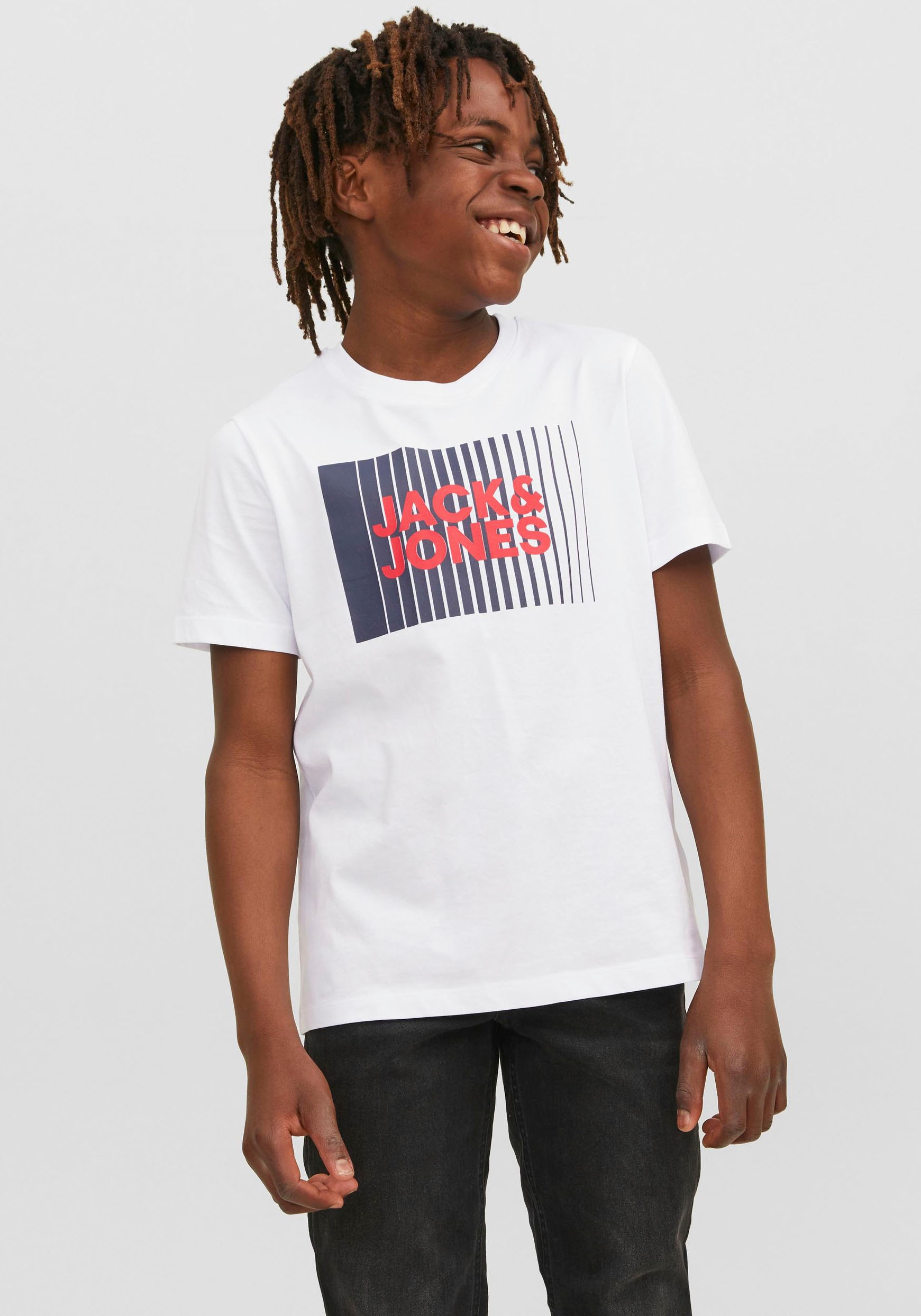 Jack & Jones Junior Kurzarmshirt »JJECORP LOGO TEE PLAY SS O-NECK NOOS JNR«