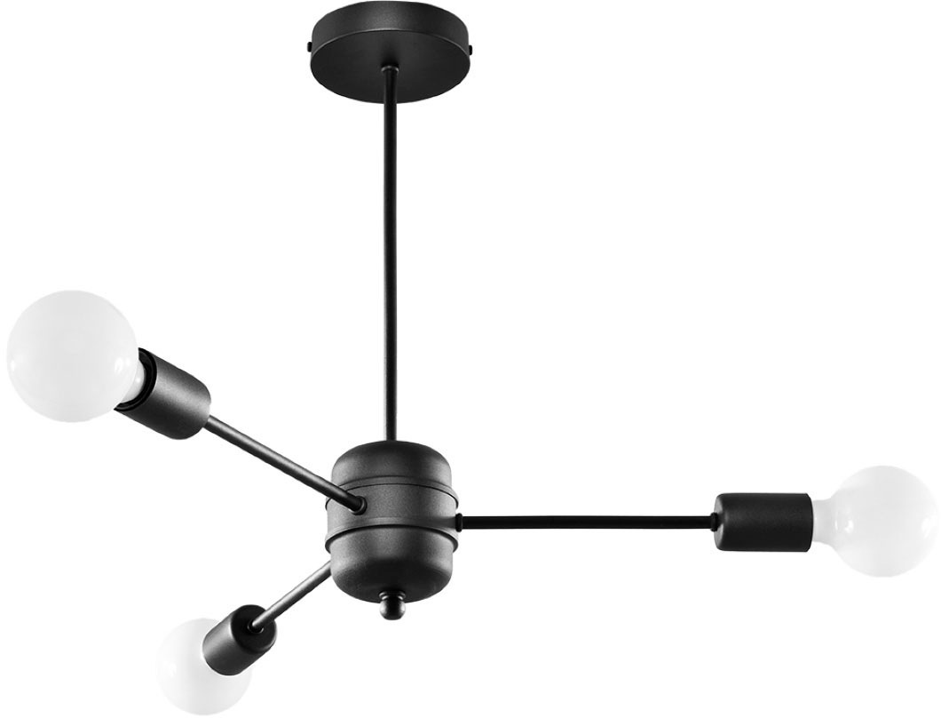 SOLLUX lighting Kronleuchter »LANGO«, 3 flammig, Leuchtmittel E27   ohne Le günstig online kaufen