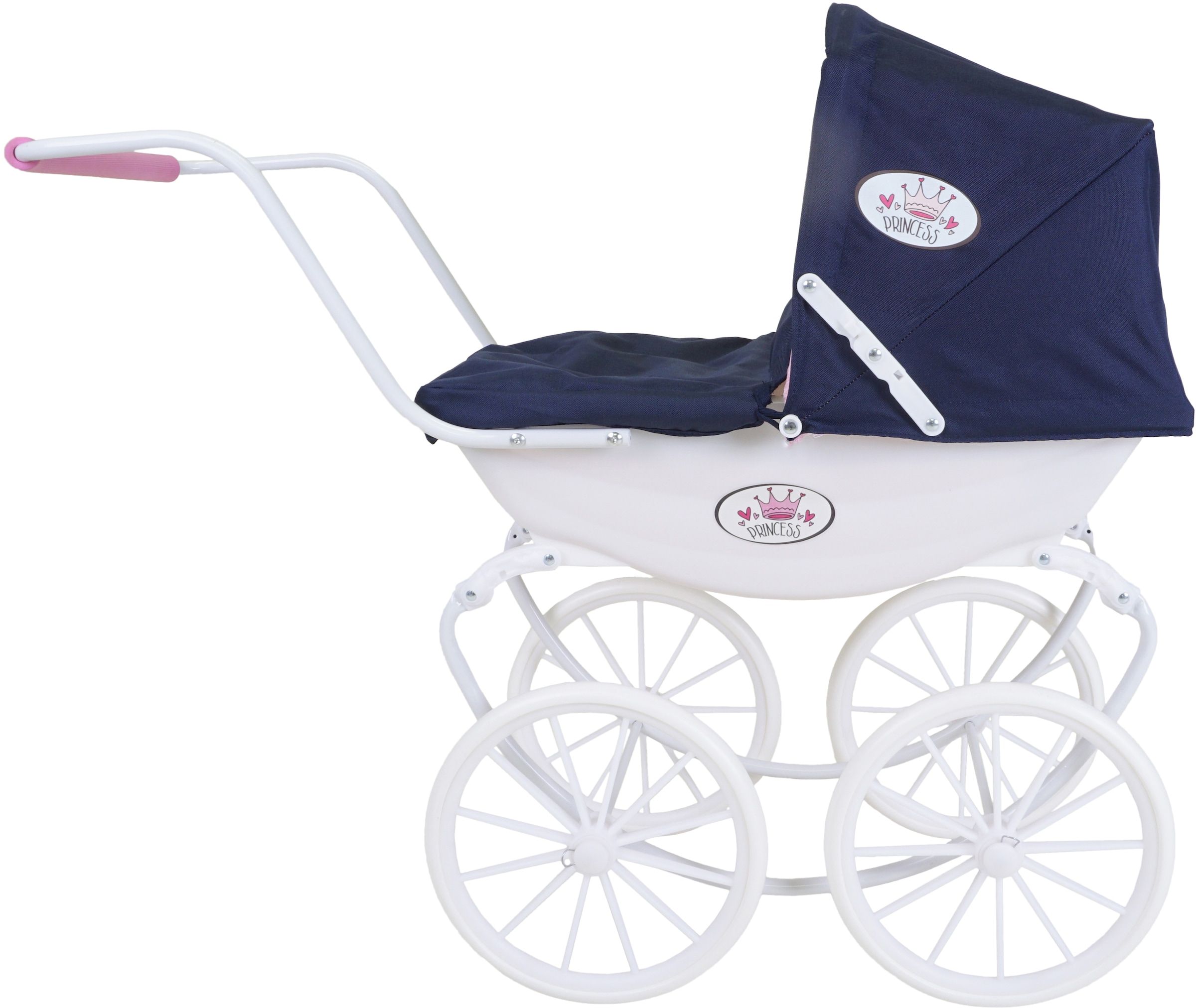 Knorrtoys® Puppenwagen »Classic - Princess Navy Blue Rose«