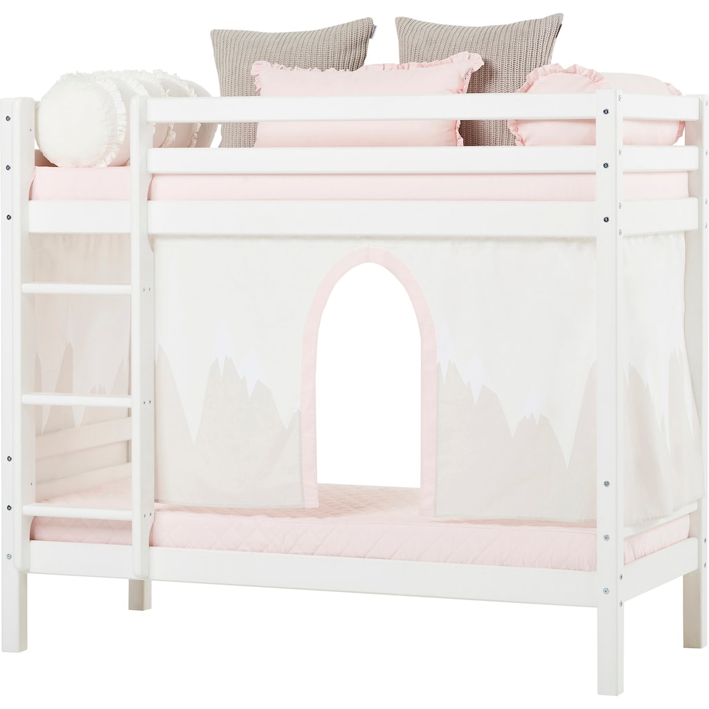 Hoppekids Etagenbett »«Winter Wonderland»«, (Set, 4 St., Bett, Vorhang und zwei Matratzen)