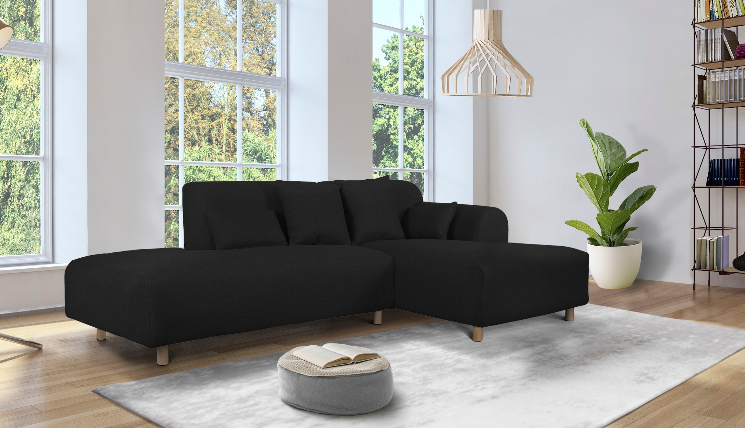 andas Ecksofa »Svennis L-Form«, incl. Zierkissen, in 2 Bezugsvarianten