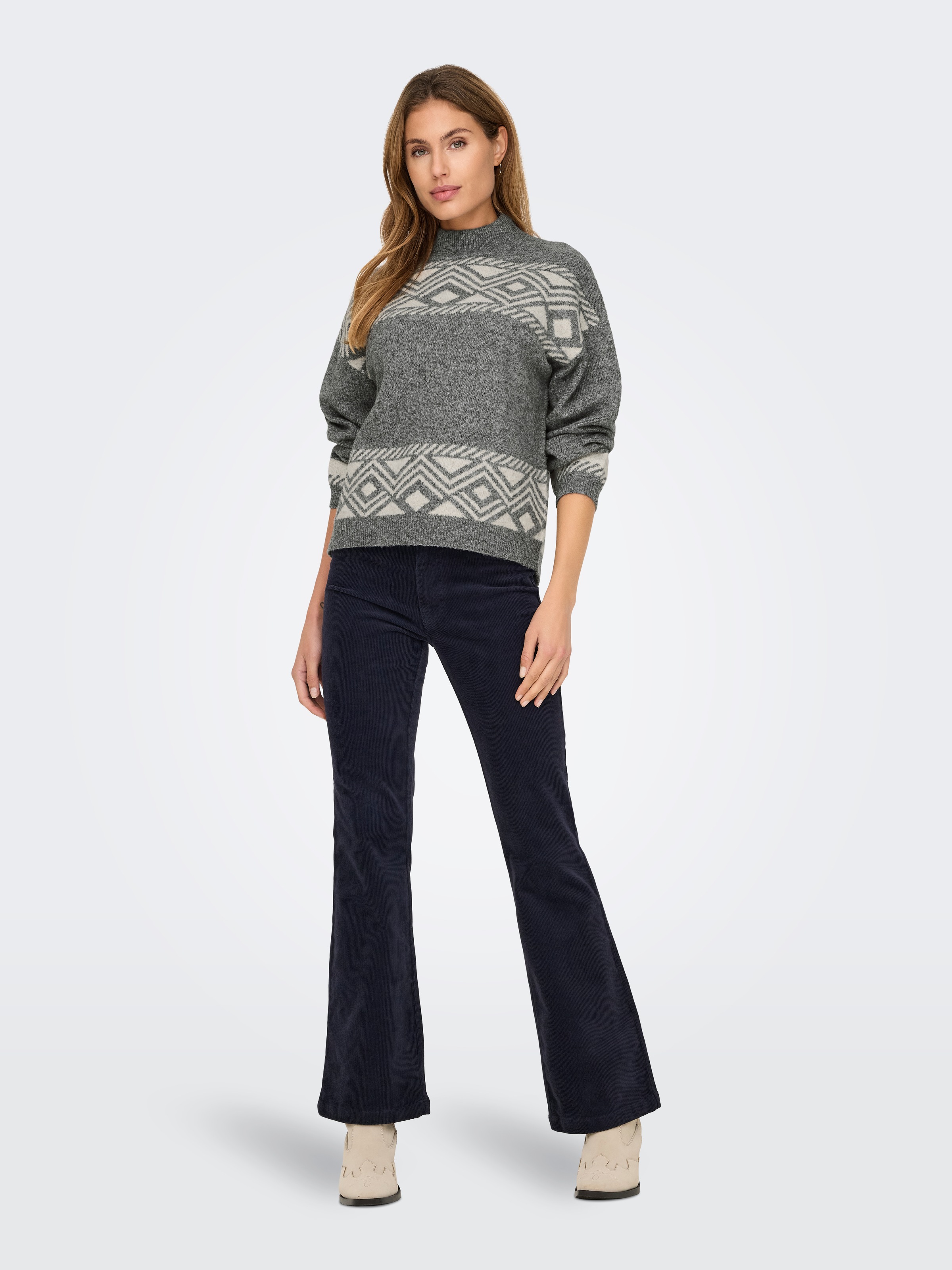 ONLY Stehkragenpullover »ONLVICTORIA L/S PULLOVER KNT NOOS«