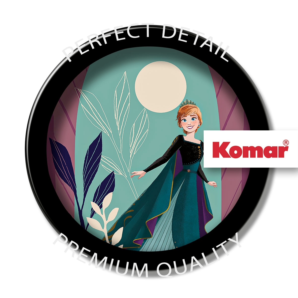Komar Wandbild »Frozen Midnight Sun«, Disney, (Set, 1 St.), 50 x 70 cm (Breite x Höhe) - Kinderzimmer, Dekoration