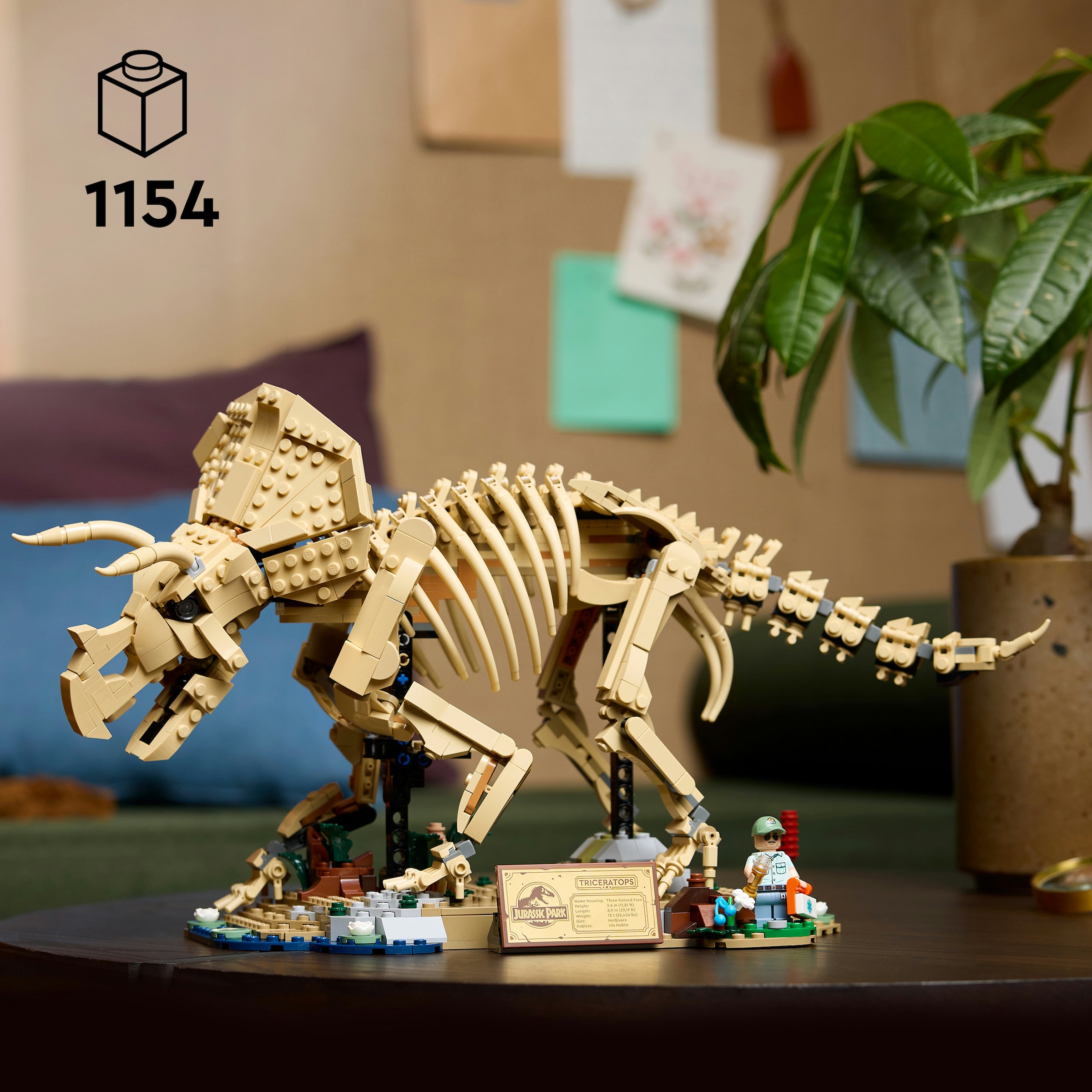 LEGO® Konstruktionsspielsteine »Dinosaurier-Fossilien: Triceratops (77985), LEGO Jurassic World« Made in Europe