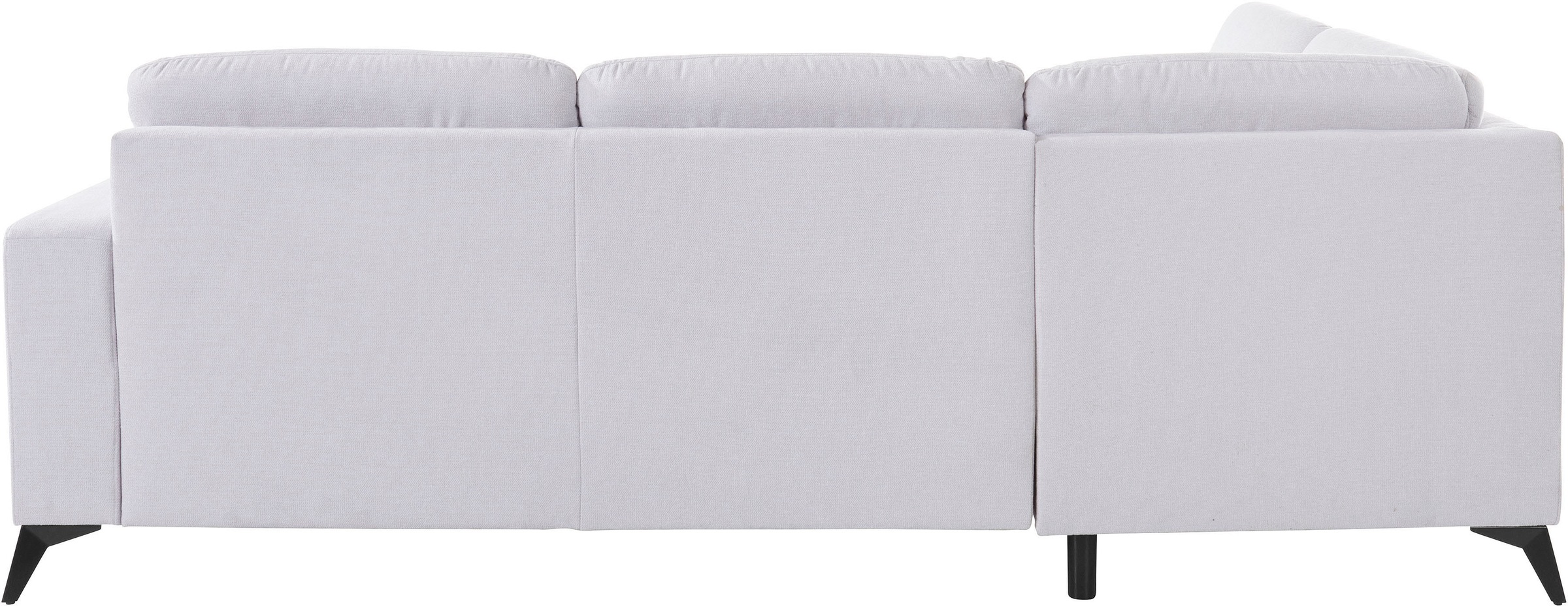 Places of Style Ecksofa »Lolland L-Form«, Wahlweise mit Bettfunktion und Stauraum, auch mit abwischbarem Bezug