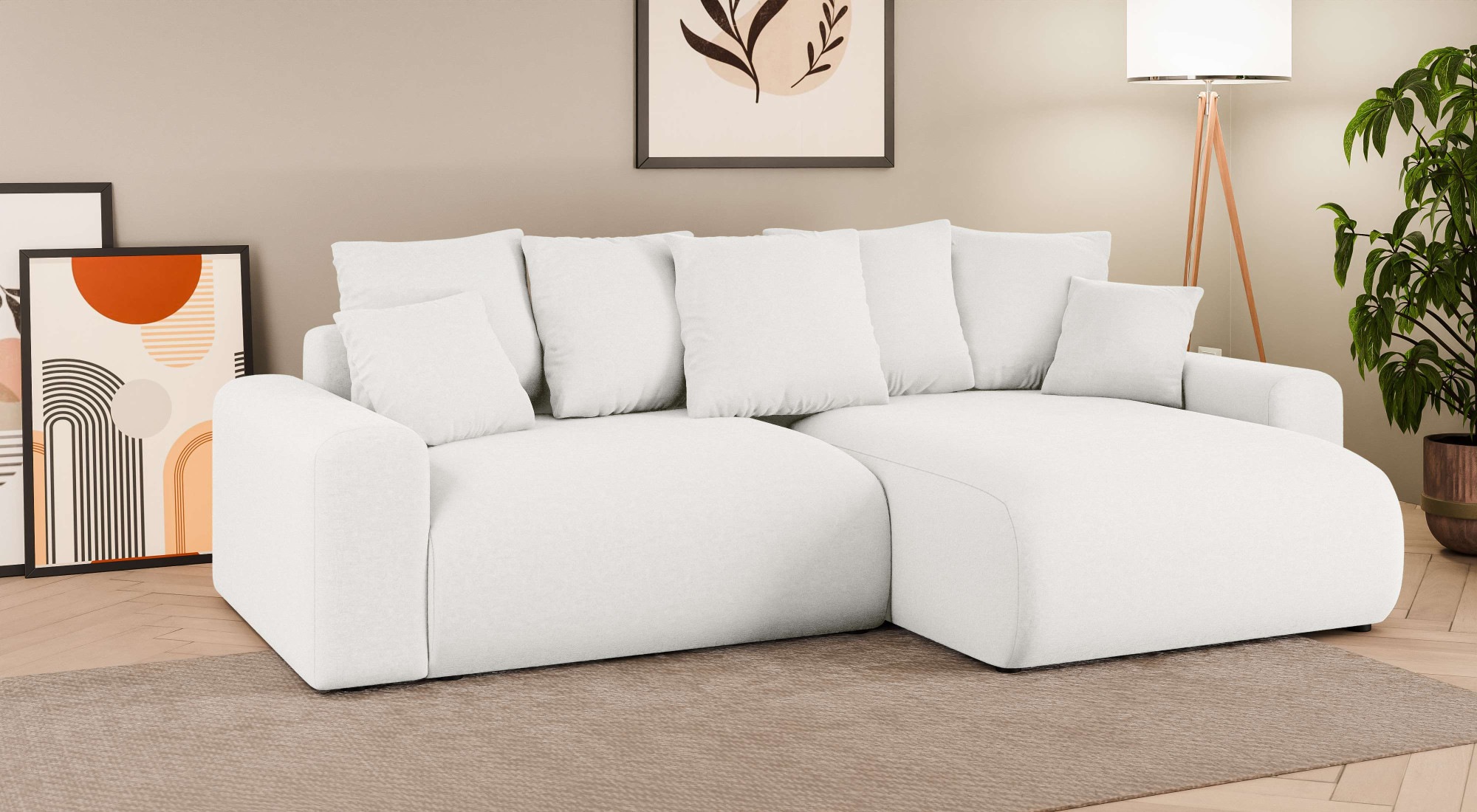 Home affaire Ecksofa »LAKESIDE klein mit Bettfunktion und Bettkasten, B/T/H günstig online kaufen