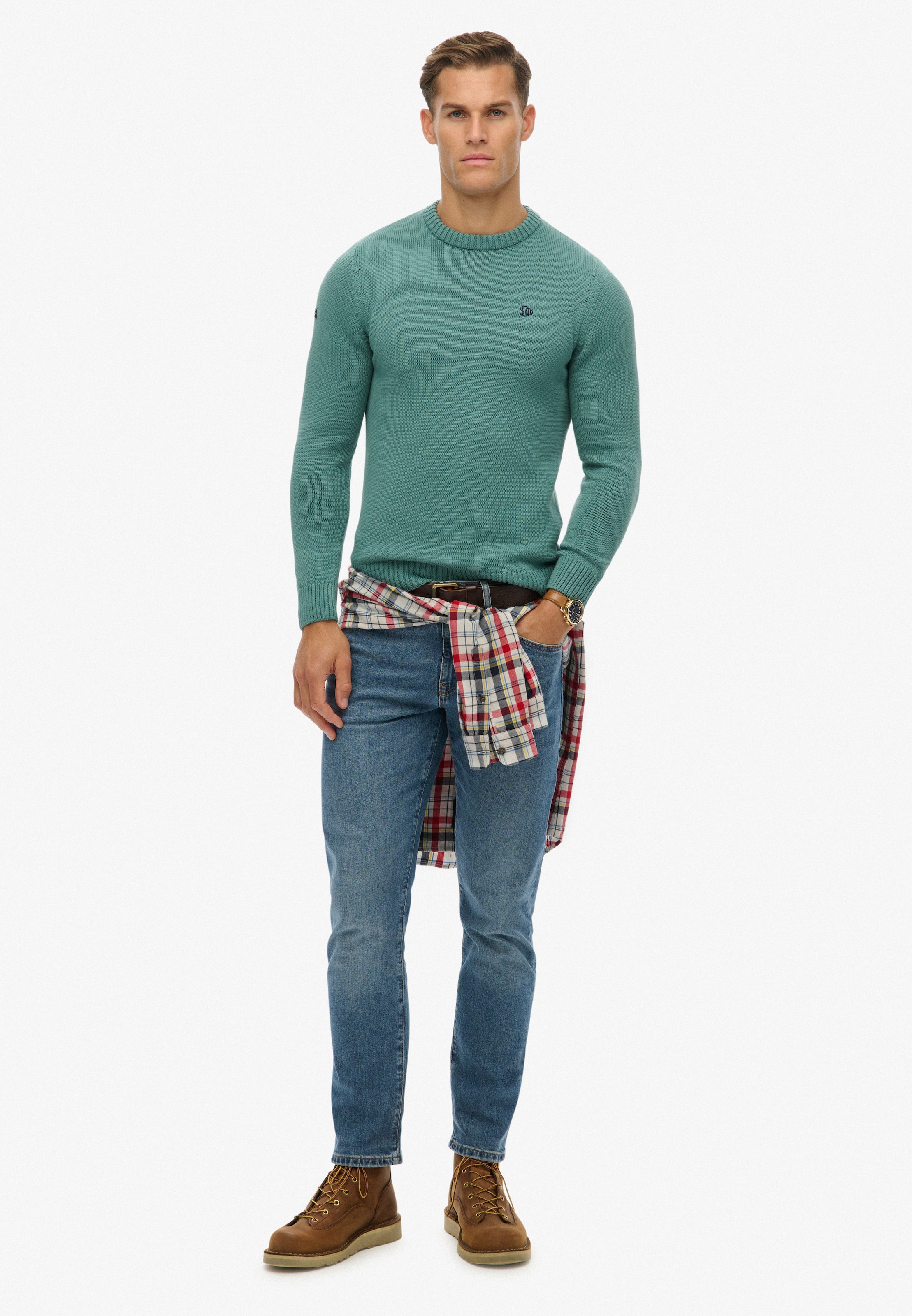 Superdry Strickpullover »PREPPY COTTON JUMPER« Baumwolle, regular fit