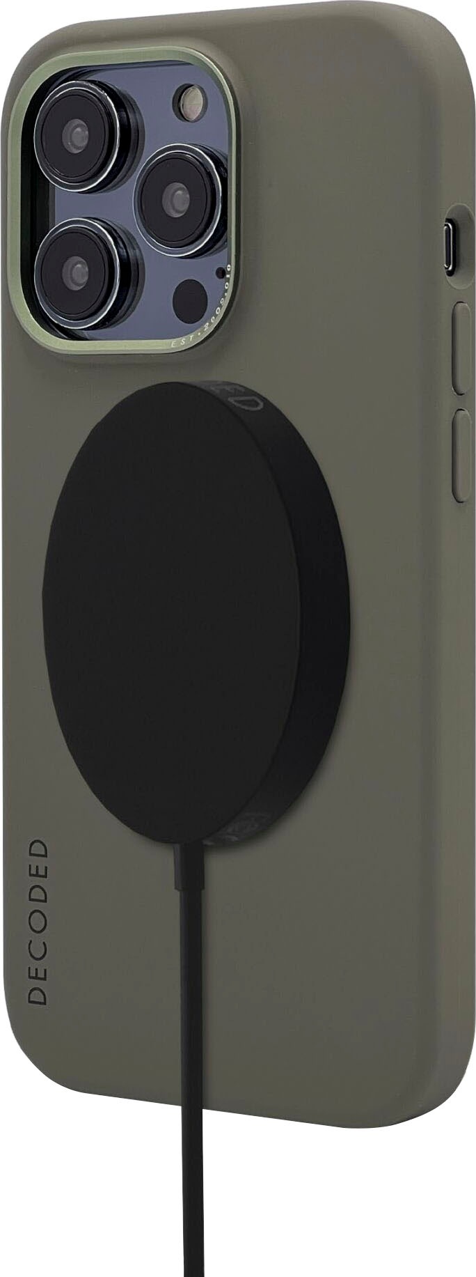 DECODED Smartphone-Hülle »AntiMicrobial Silicone Backcover iP 14 Pro Max«, iPhone 14 Pro Max