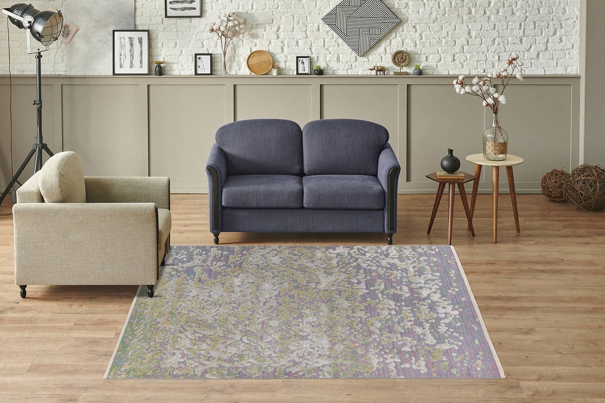 Kayoom Teppich »Dilan 300«, rechteckig, 5 mm Höhe, weicher Kurzflor, Vintage Look, Wohnzimmer