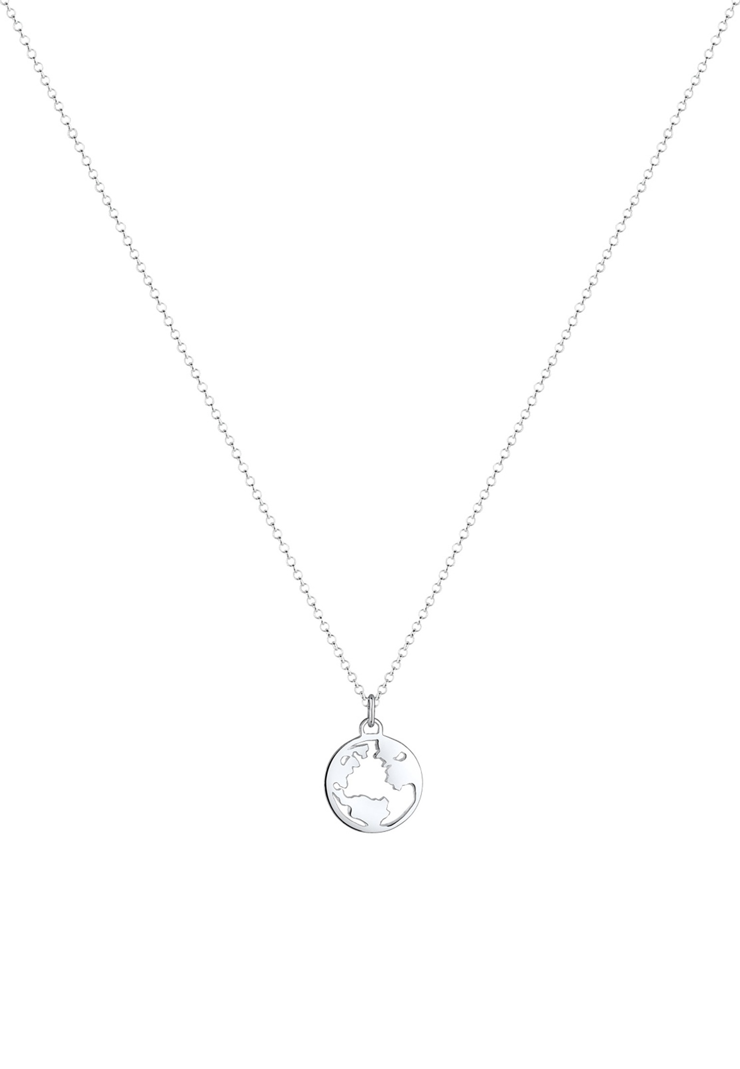 Elli Kette mit Anhänger »mit Anhänger Weltkugel Travel 925 Silber«