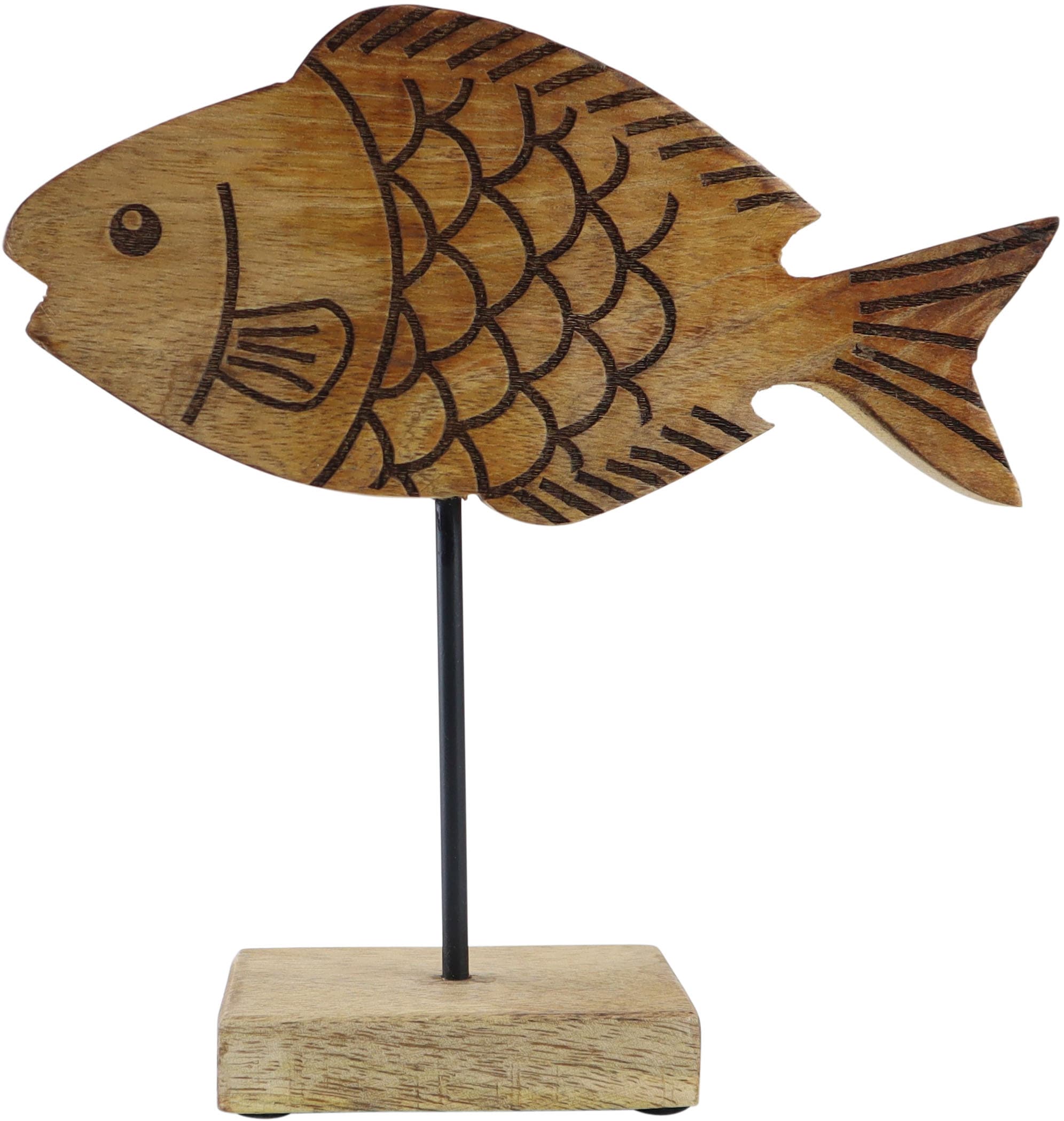 AM Design Dekofigur »Fisch aus Mangoholz und Metall«, Osterdekoration in dr günstig online kaufen