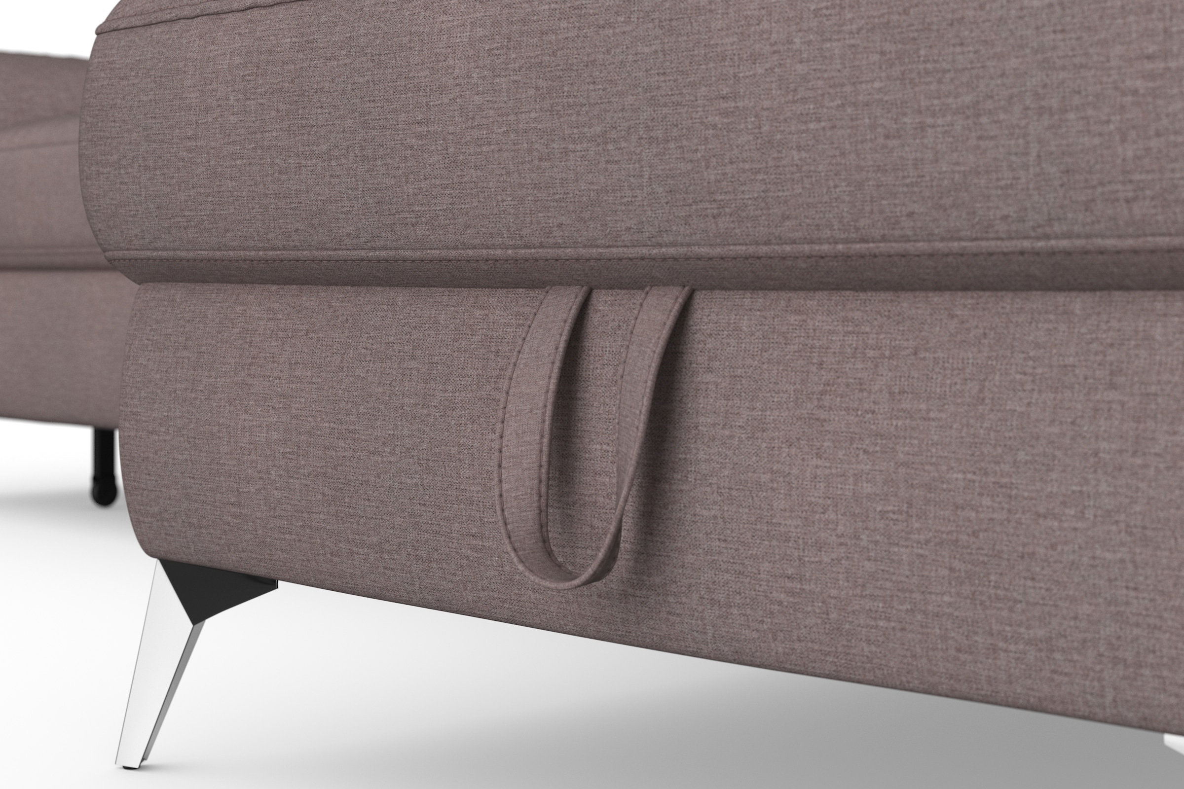 sit&more Ecksofa »Padua L-Form«, inklusive Sitztiefenverstellung, Armteilfunktion und Federkern