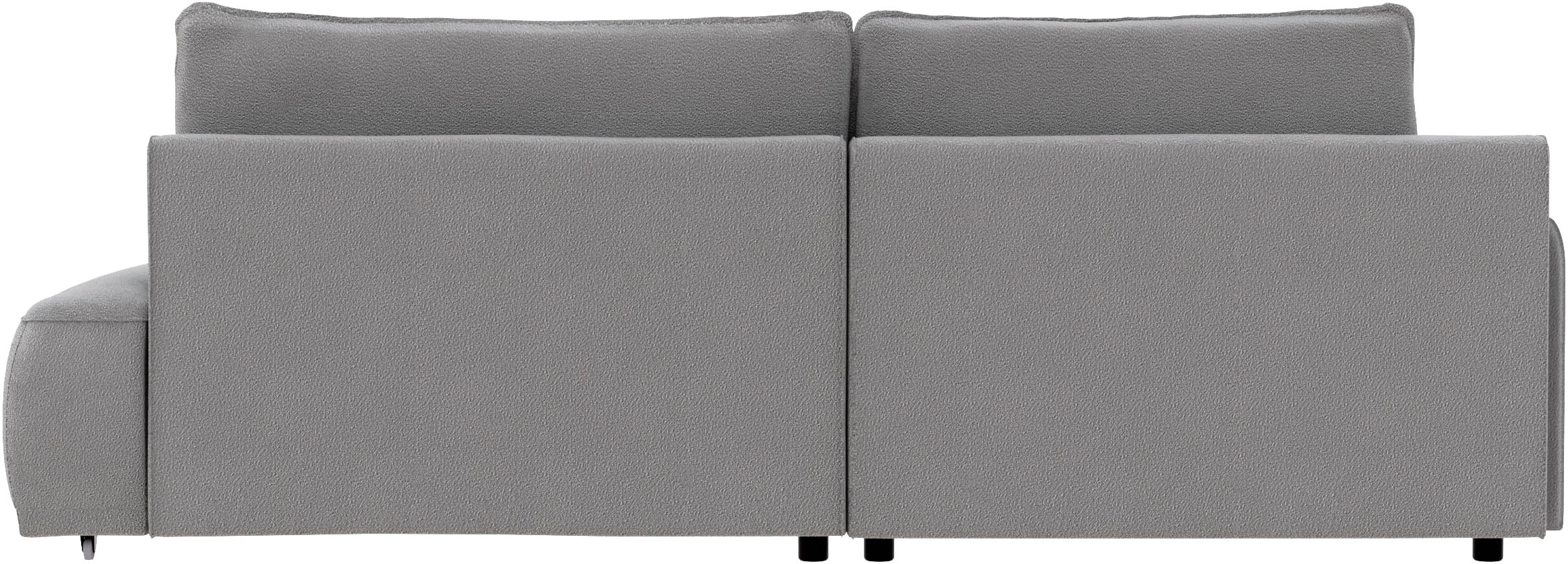 TRENDMANUFAKTUR Ecksofa »Fordon II, Schlafsofa mit Bettkasten, Couch in L-Form, Breite 250 cm«, in Struktur fein LEO, haustierfreundlich, schlamm, Armlehne links