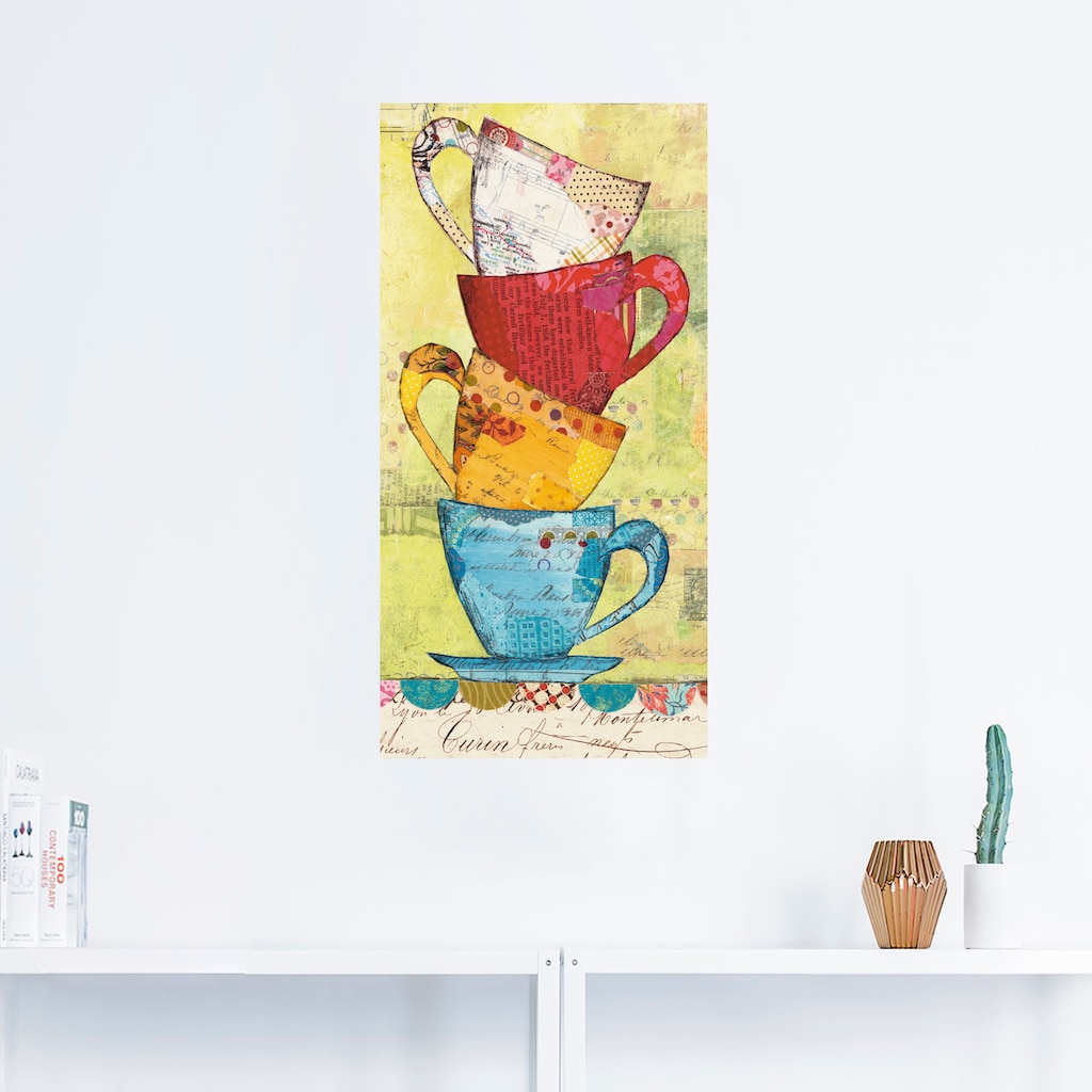 Artland Wandbild »Komm zum Kaffee«, Geschirr & Besteck, (1 St.)