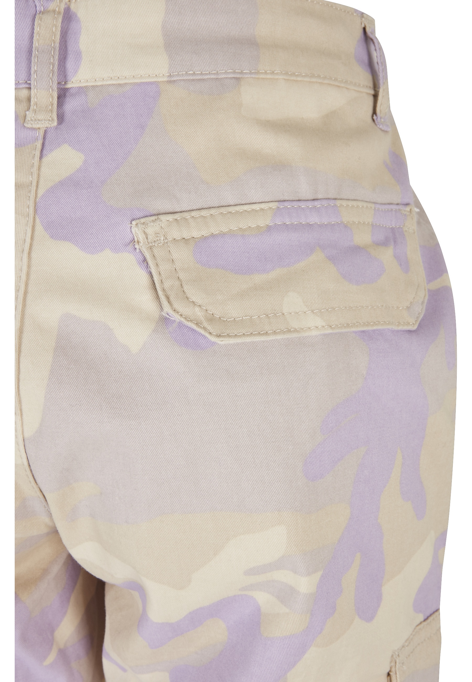 URBAN CLASSICS Cargohose »Urban Classics Damen Ladies High Waist Camo Cargo Pants«