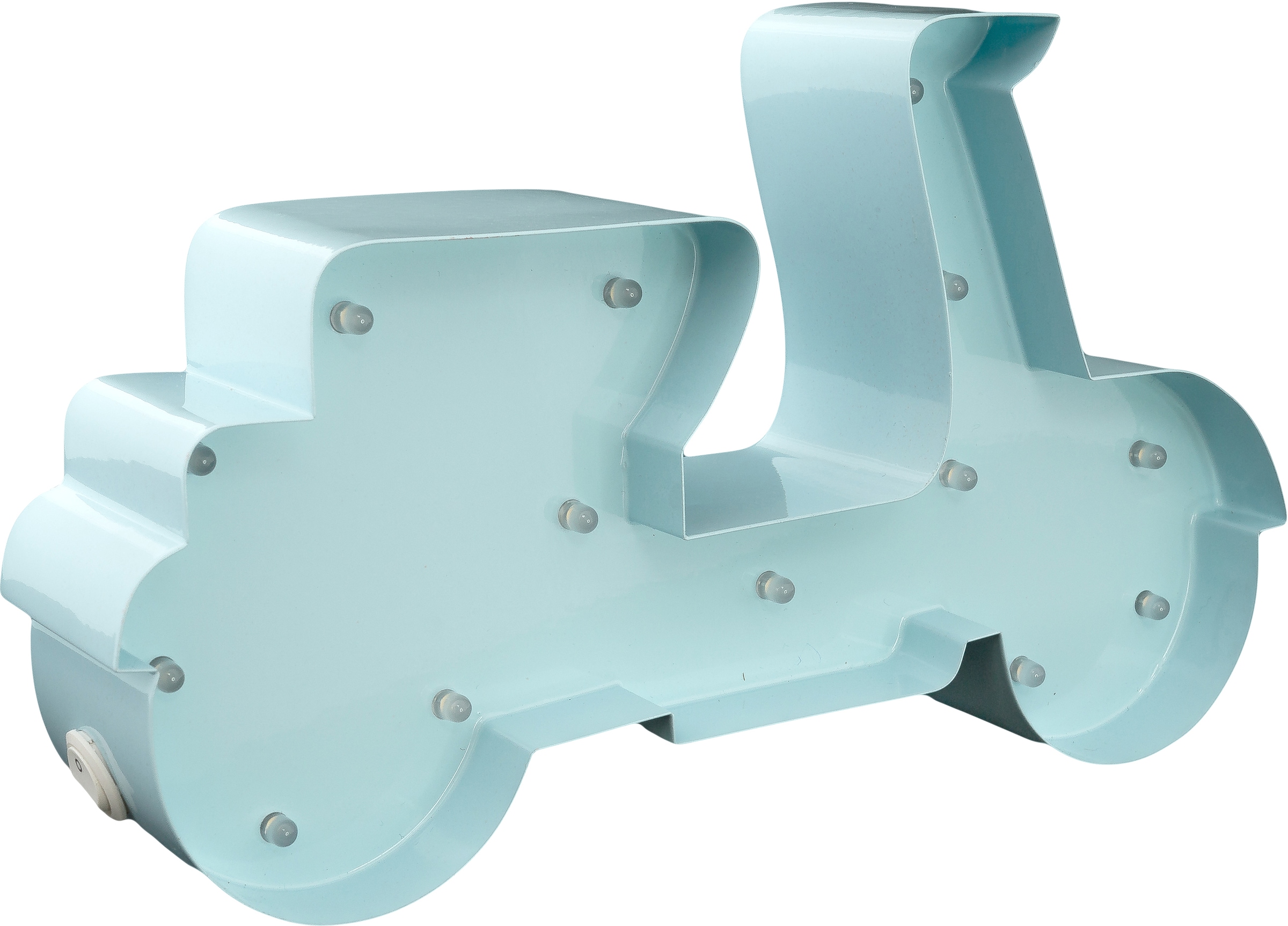 MARQUEE LIGHTS LED Dekolicht »Scooter«, 10 flammig, Leuchtmittel LED-Modul | LED fest integriert, Wandlampe, Tischlampe Roller, Vespa, Mofa 10 Leuchtmittel - 23x14 cm