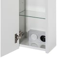 Schildmeyer Spiegelschrank »Verona«, Breite 120 cm, 3-türig, 3 LED-Einbaustrahler, Schalter-/Steckdosenbox, Glaseinlegeböden, Made in Germany