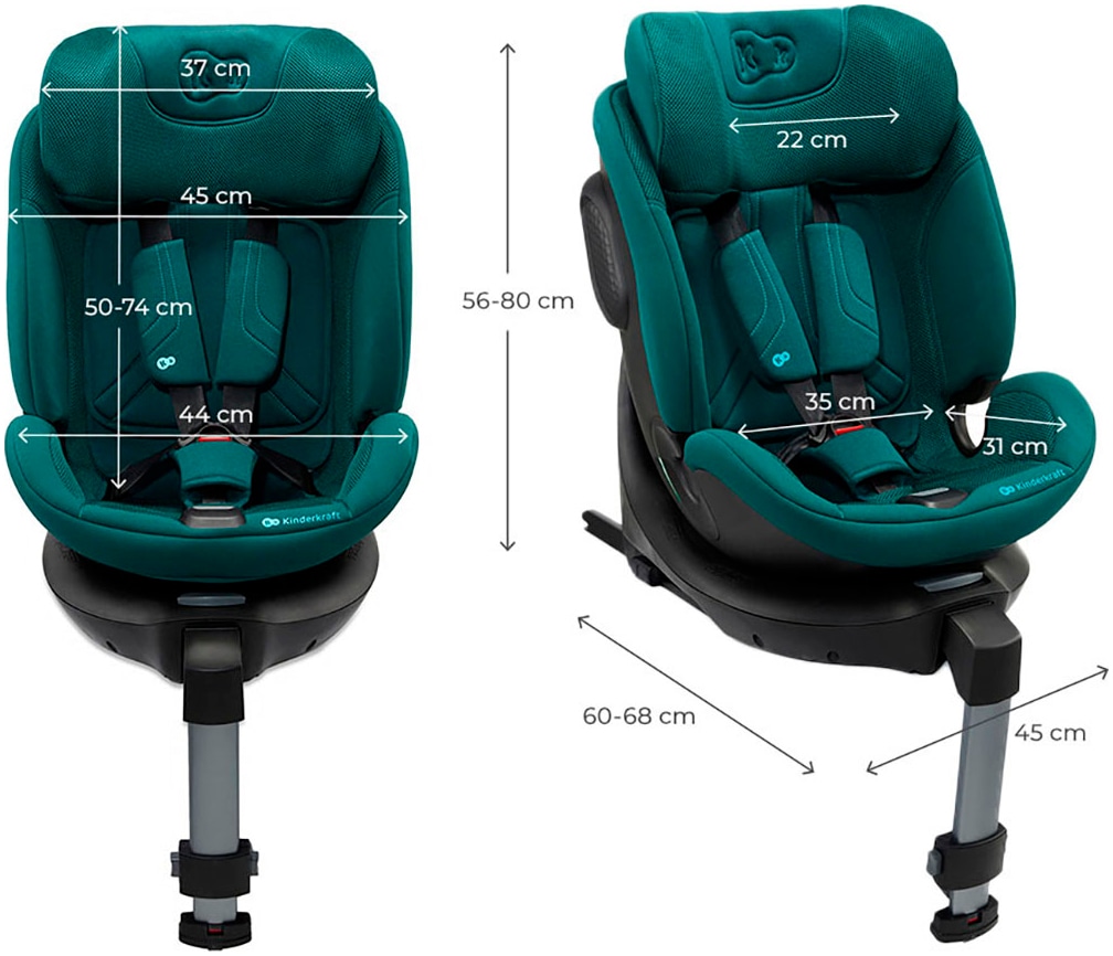 Kinderkraft Autokindersitz »XRIDER 2 i-Size« Klasse 0 / 1 / II / III (bis 36 kg) 360° – drehbarer Kindersitz