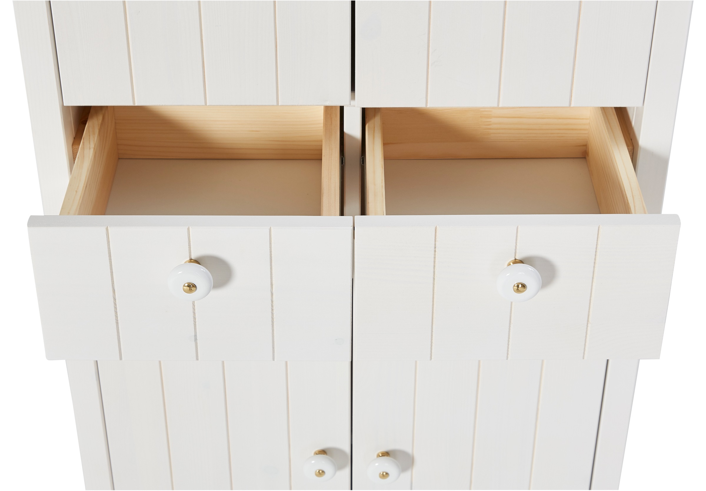 Home affaire Hochschrank »Tina«, Badmöbel, Schrank, Breite 57 cm, Massivholz