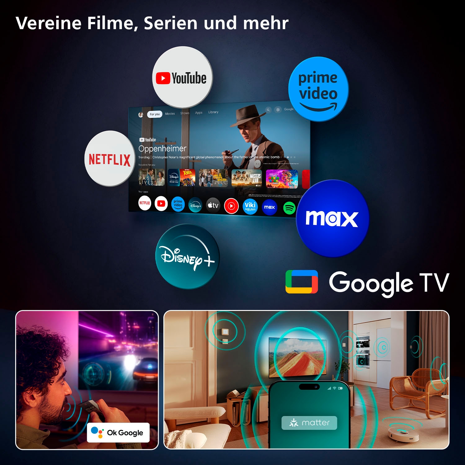 Philips OLED-Fernseher »48OLED810/12« 121 cm/48 Smart-TV