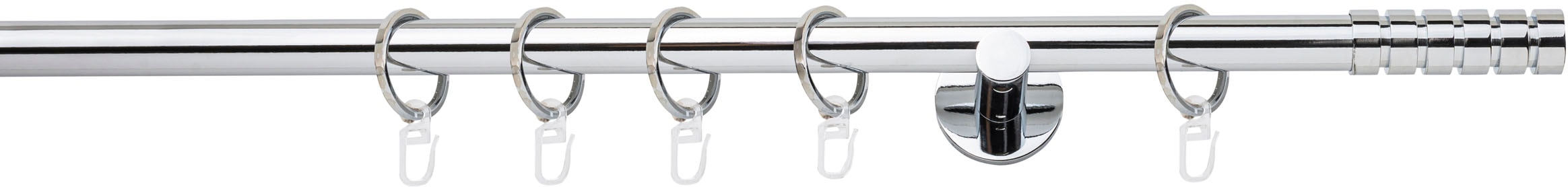 mydeco Gardinenstange »20mm Rillcube Wandträger 6,5 cm« 1 läufig-läufig Fixmaß