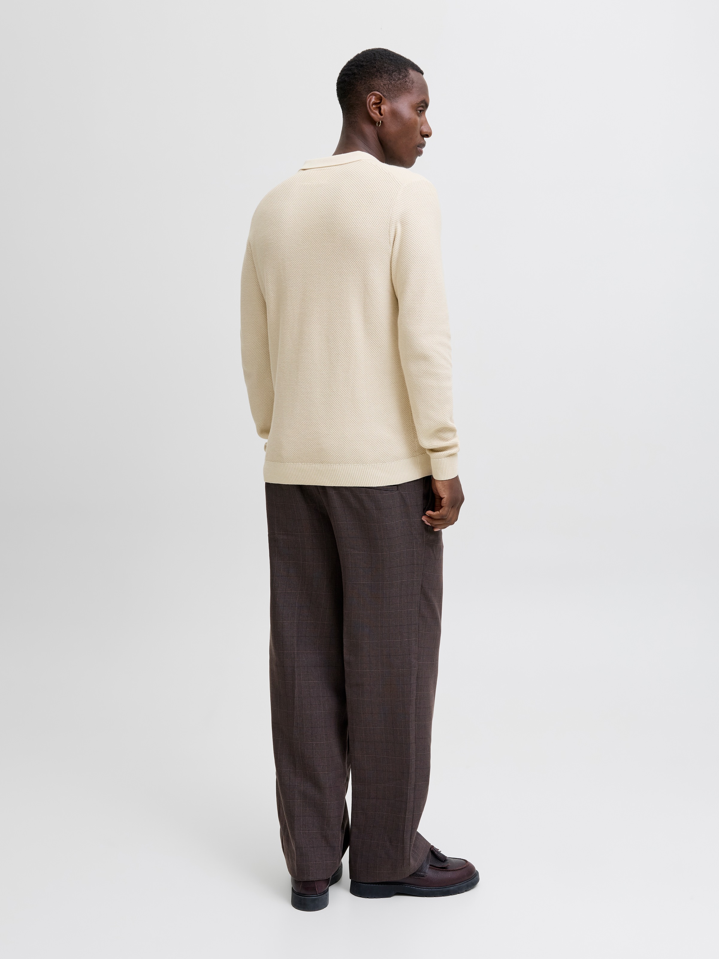 Jack & Jones Polokragenpullover »JPRBLAEASTON KNIT SPLIT NECK LS SN«