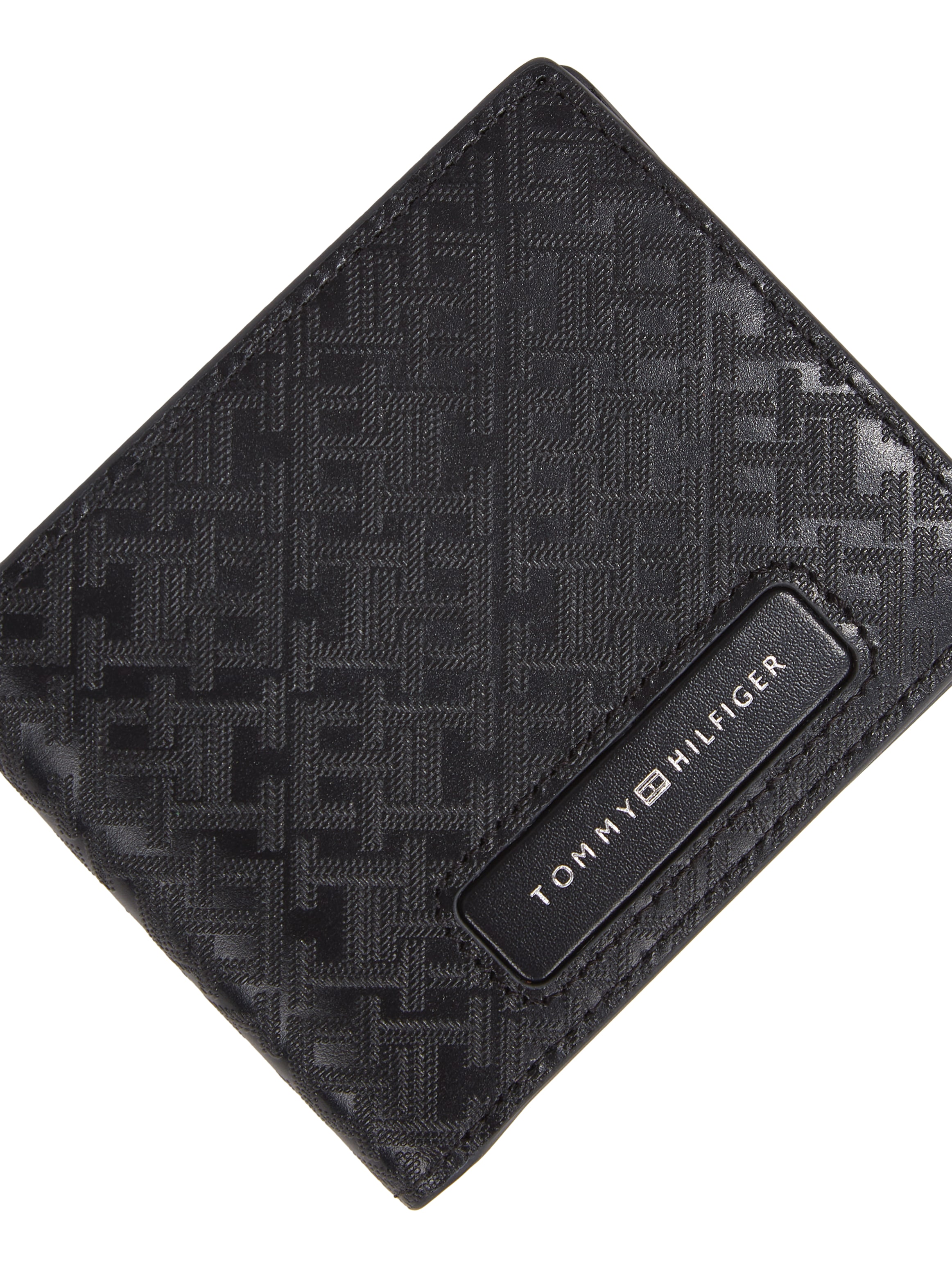 Tommy Hilfiger Geldbörse »TH MONOGRAM MINI CC WALLET«, Men Geldbeutel, Portemonnaie, Kartenetui mit Logo, zum Klappen