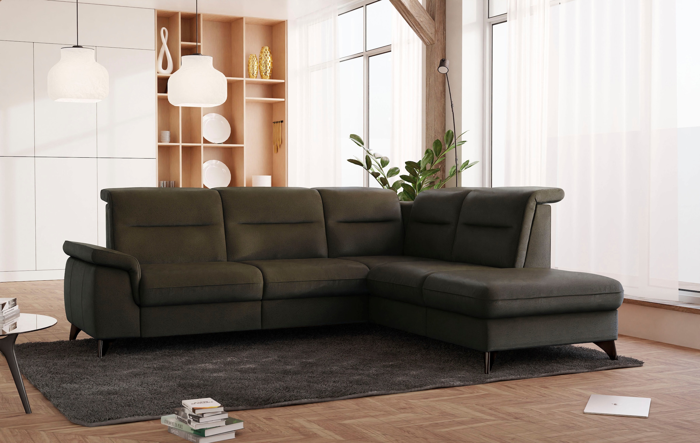 sit&more Ecksofa »Astoria L-Form« wahlweise mit motorischer Relaxfunktion günstig online kaufen