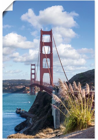 Artland Wandbild »SAN FRANCISCO Golden Gate Bridge«, San Francisco, (1 St.), in vielen... kaufen