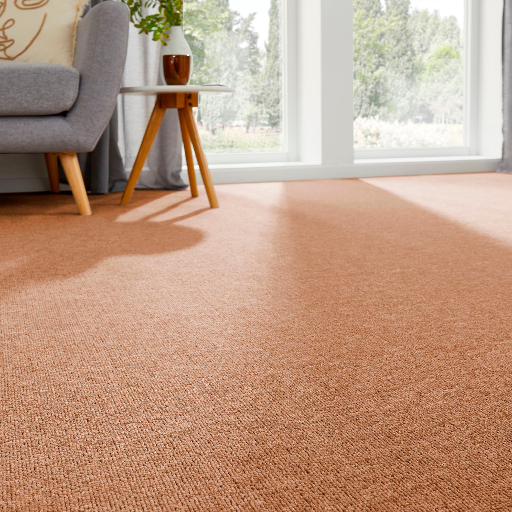 Andiamo Teppichboden »Bob, Feinschlinge, Made in Netherlands«, rechteckig, günstig online kaufen
