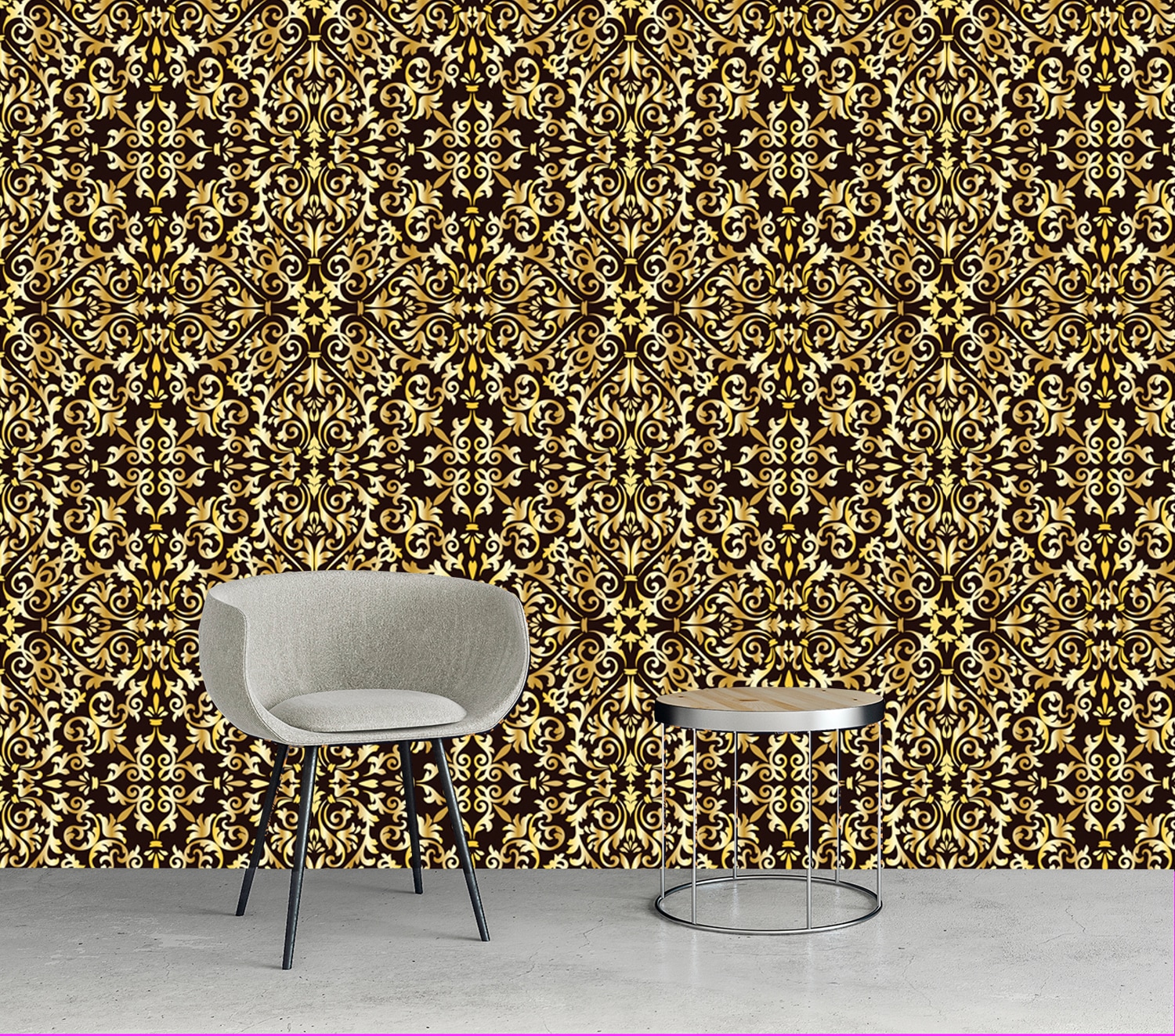 queence Vinyltapete »George« Antikoptik | Barock | Kunst | bedruckt glatt 90x250cm, selbstklebend, kinderleichte Anbringung, , Sticker