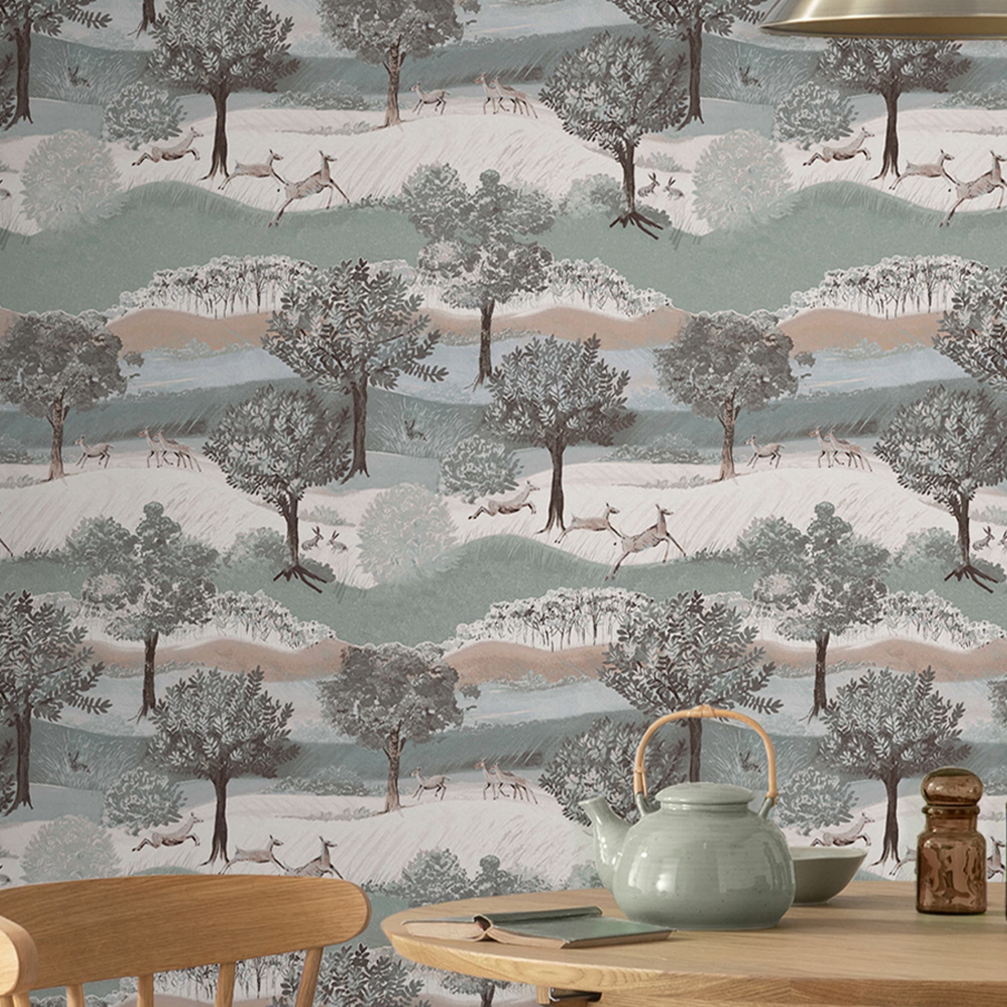 LAURA ASHLEY Vliestapete »Hartingdon Jade Green« floral texturiert 10mx52cm