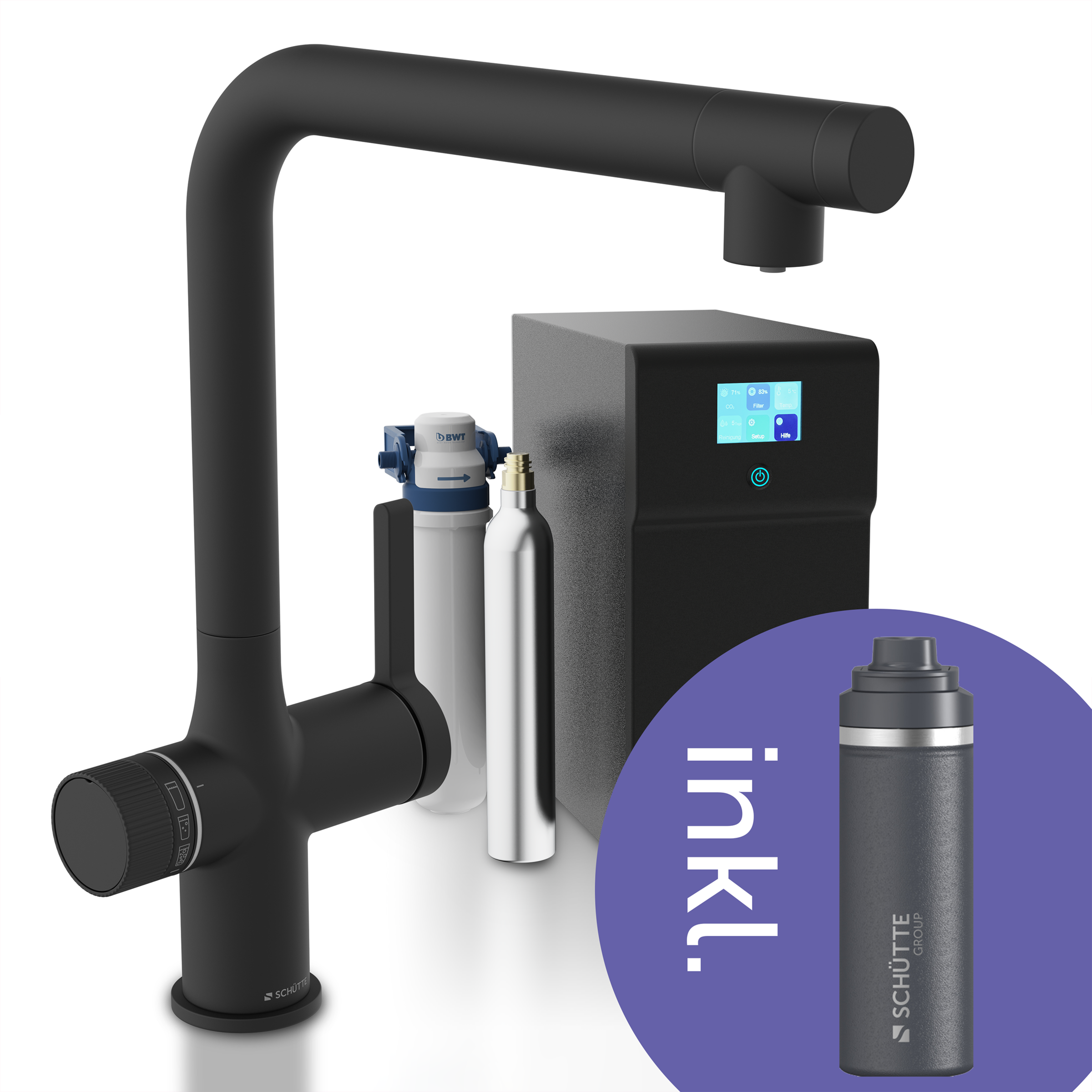 Schütte Küchenarmatur »"AQUADUCT" Sprudelwasser-Spültischarmatur« mit Kühls günstig online kaufen