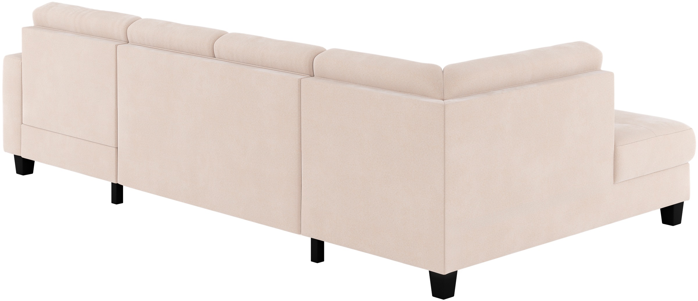 Places of Style Wohnlandschaft »Varese«, Kreuznaht in beige