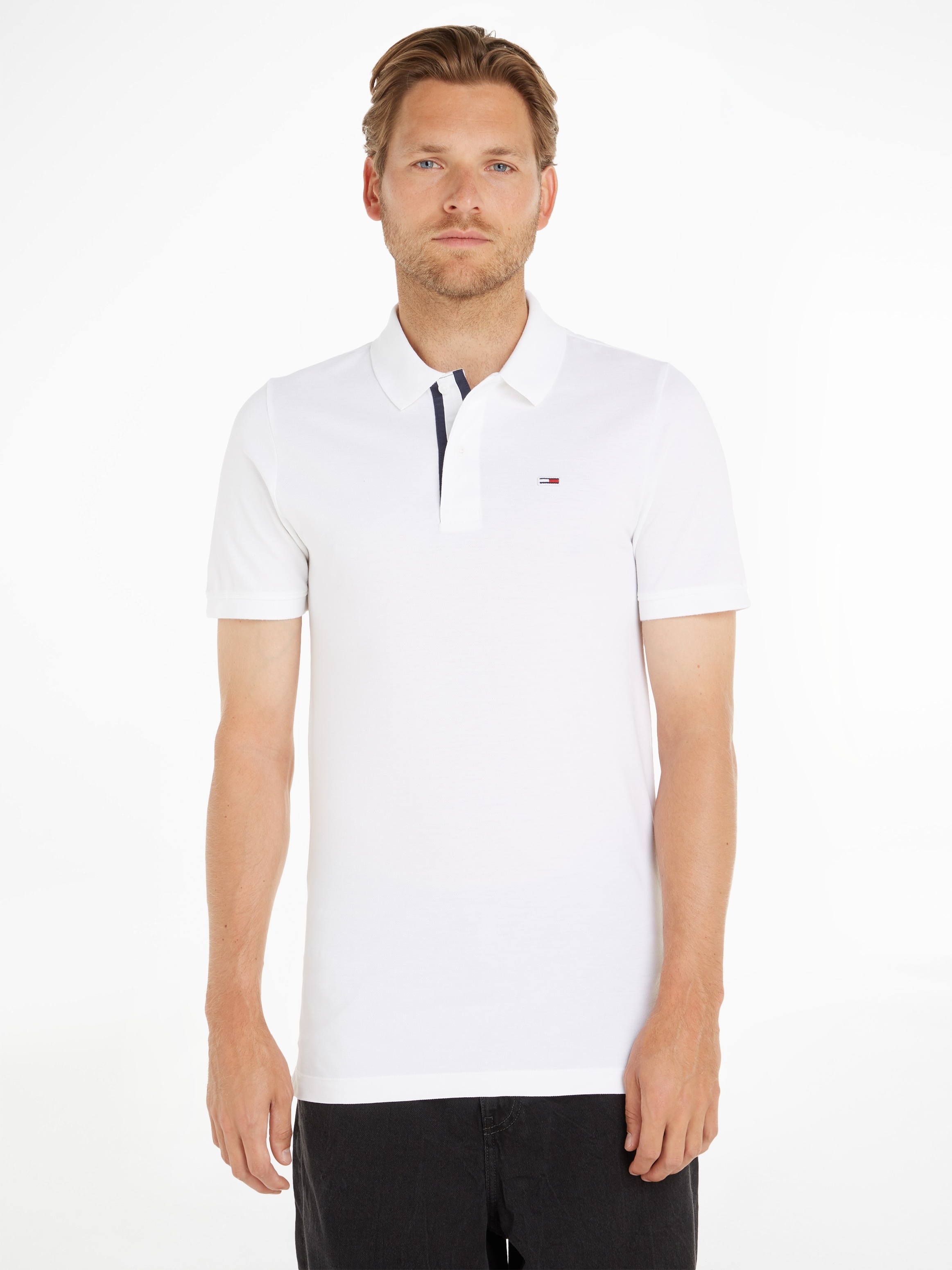 TOMMY JEANS Poloshirt »TJM SLIM PLACKET POLO«