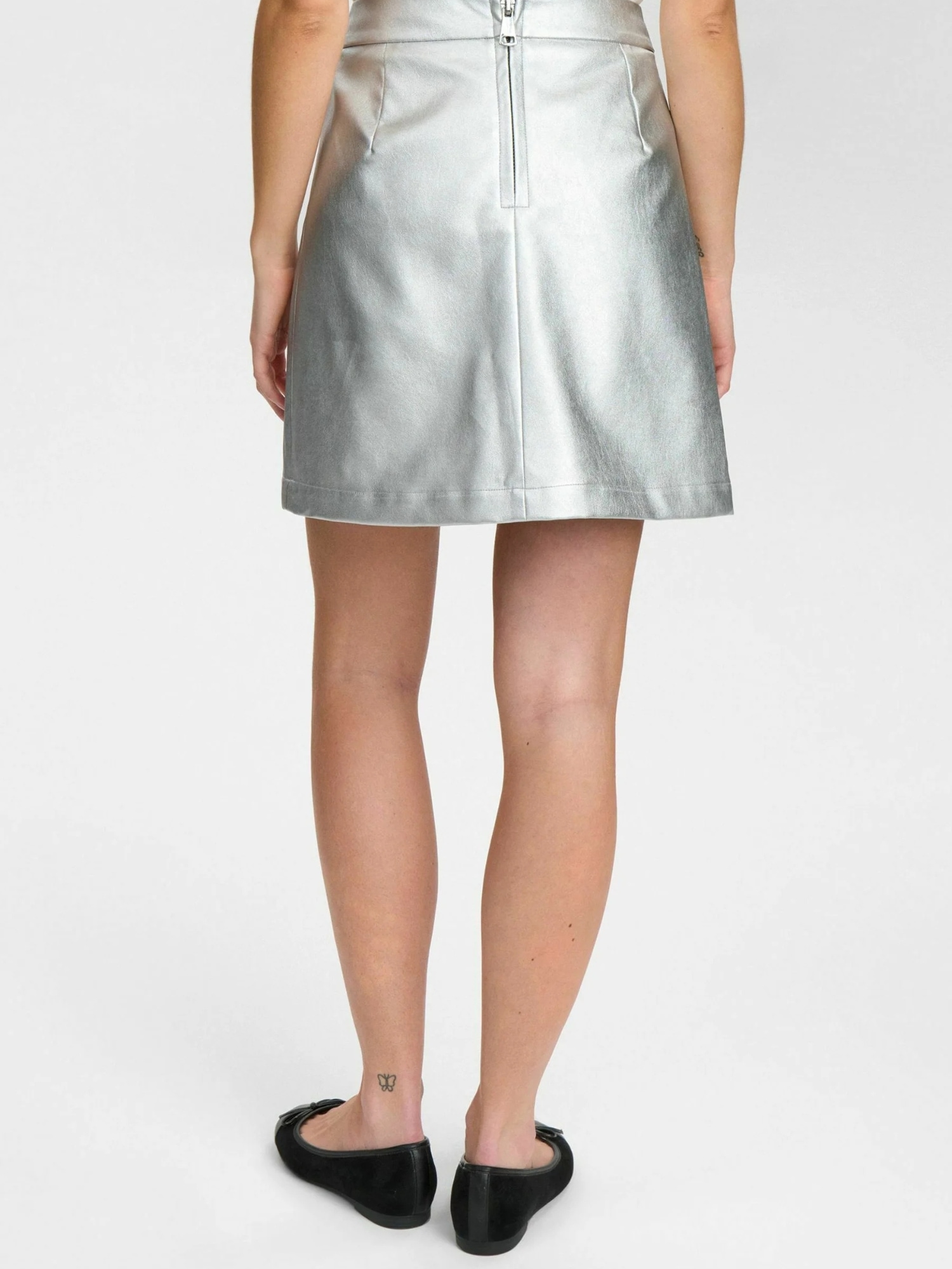 nümph Midirock »Nümph Metallic skirt NUELLANORA«