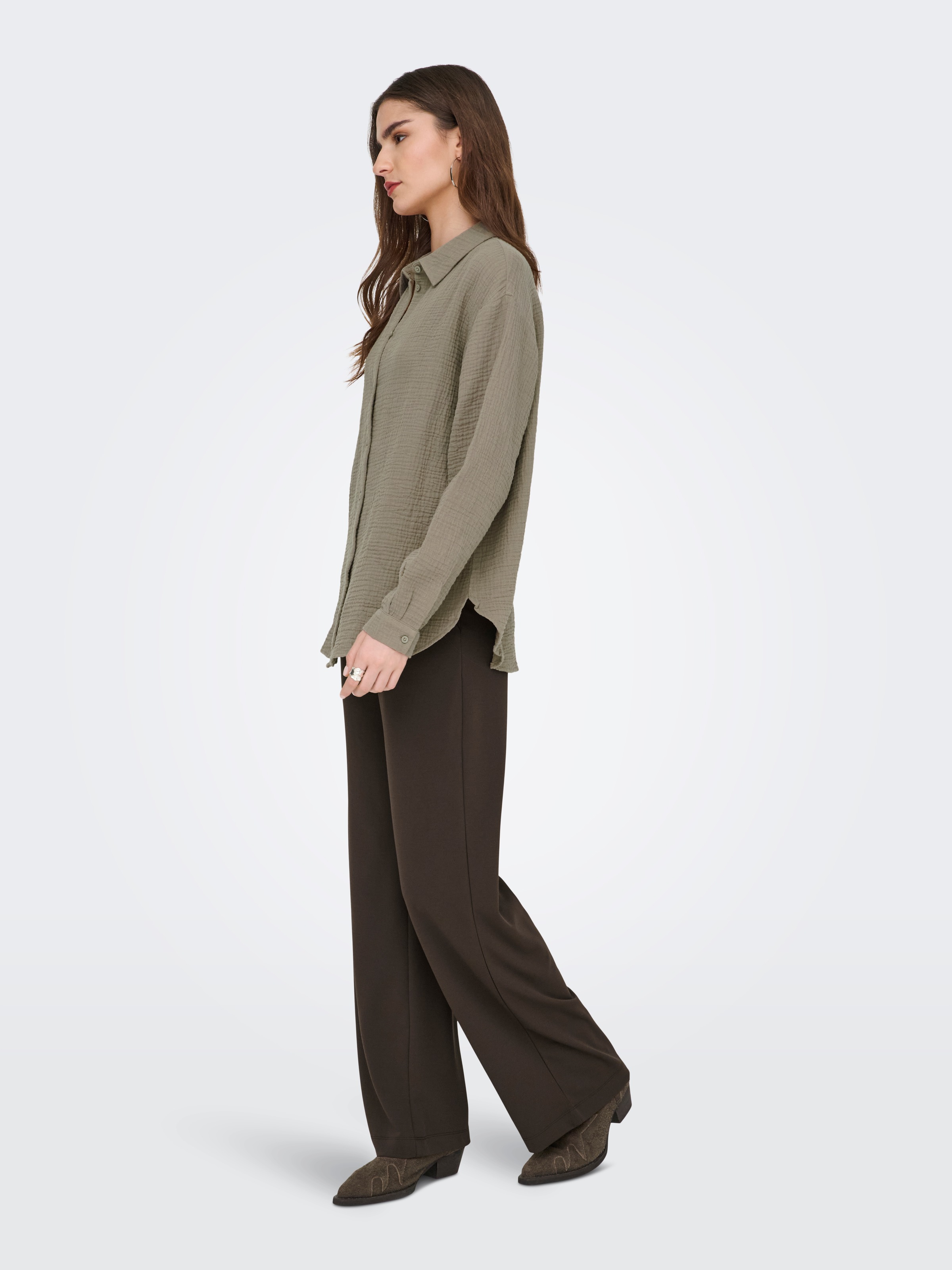 JDY Hemdbluse »JDYTHEIS LIFE L/S LOOSE SHIRT WVN NOOS« Baumwolle, regular fit