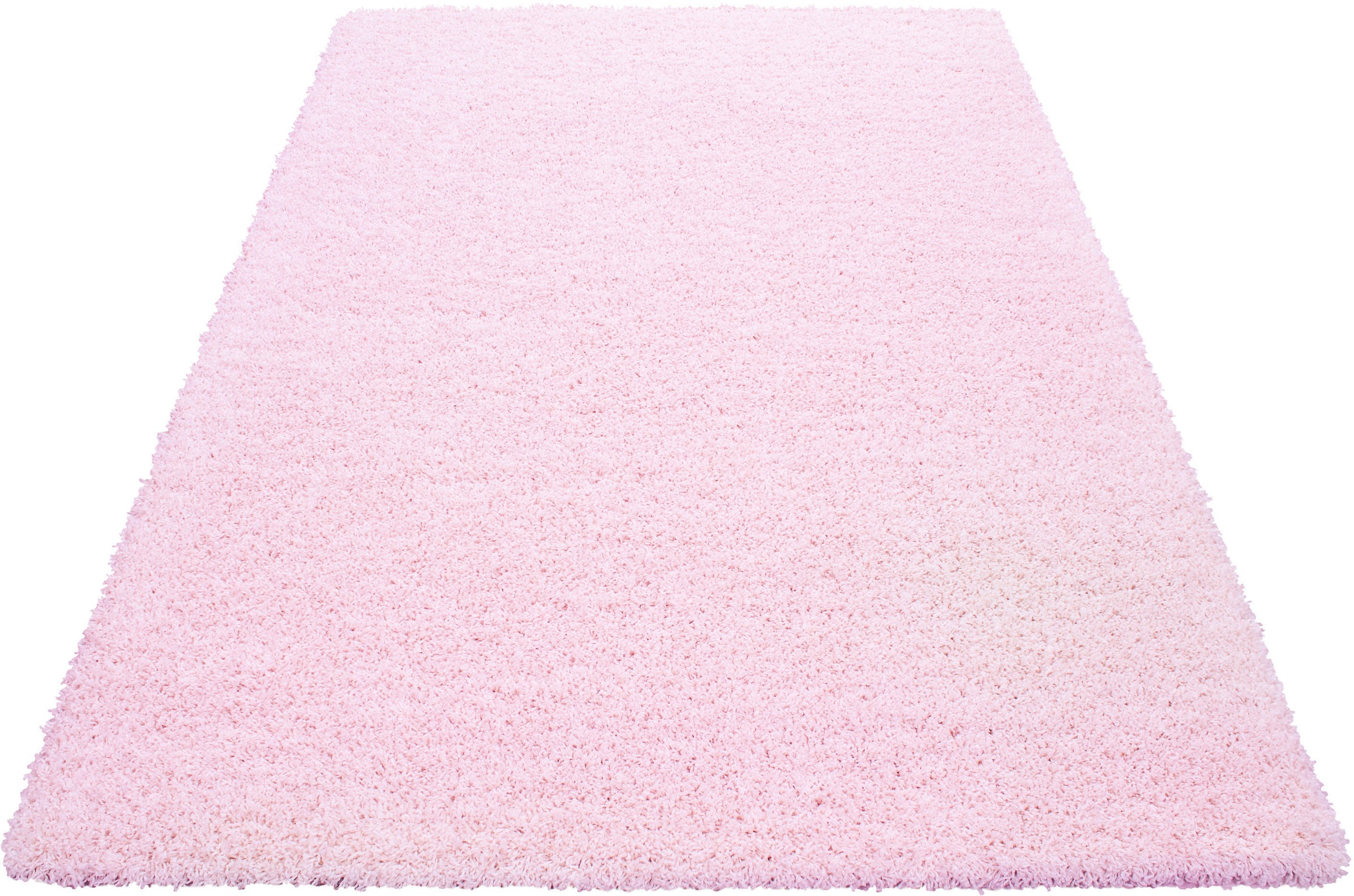 my home Hochflor-Teppich »Viva« rechteckig 45 mm Höhe Uni Farben, einfarbig günstig online kaufen