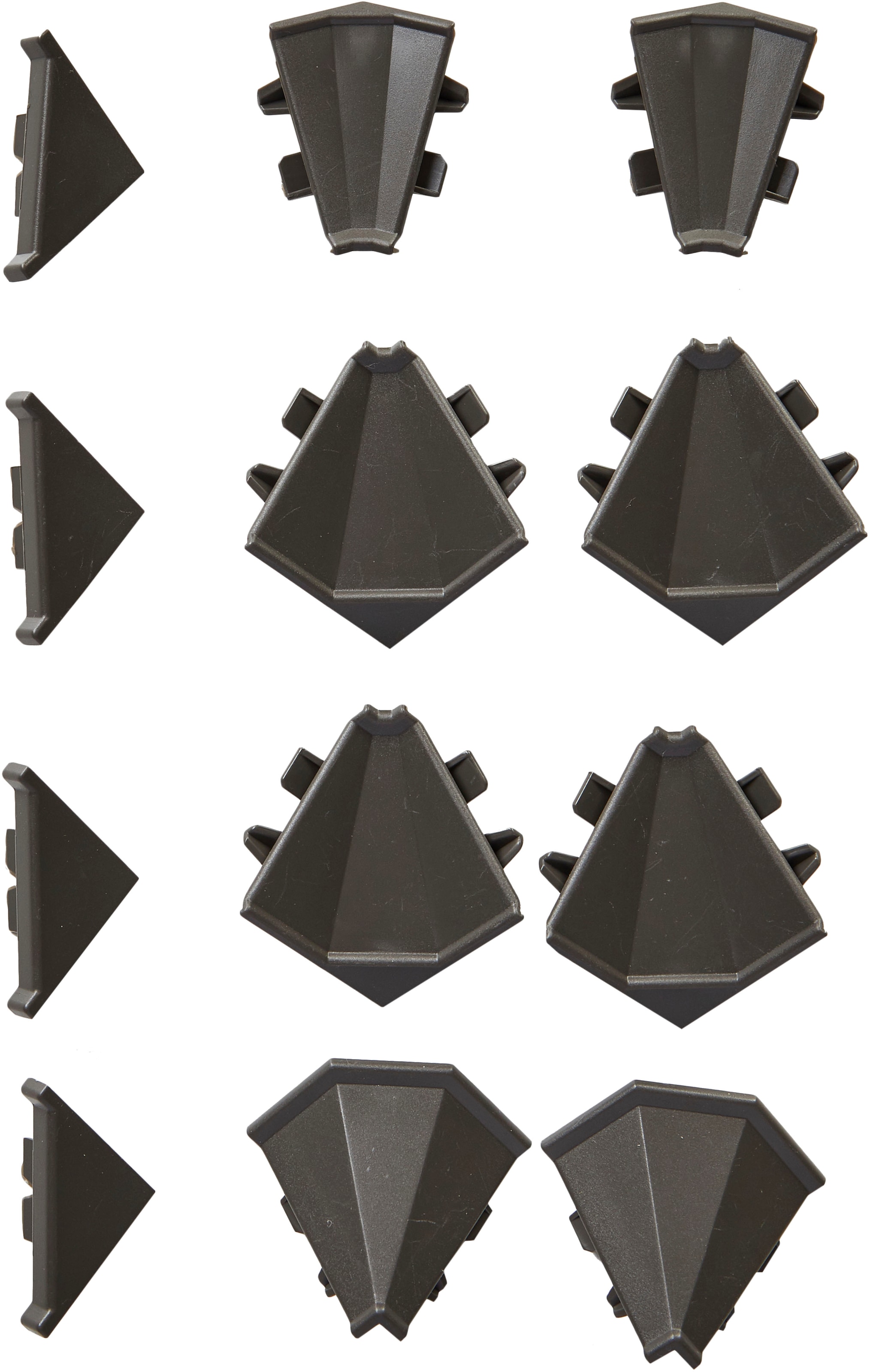 nobilia® Abschlussleiste »passend für alle Serien, aus hochwertigem Kunststoff,«, zum Anschrauben, individuell kürzbar, Maße (B/T/H): 200/2,5/2,5 cm