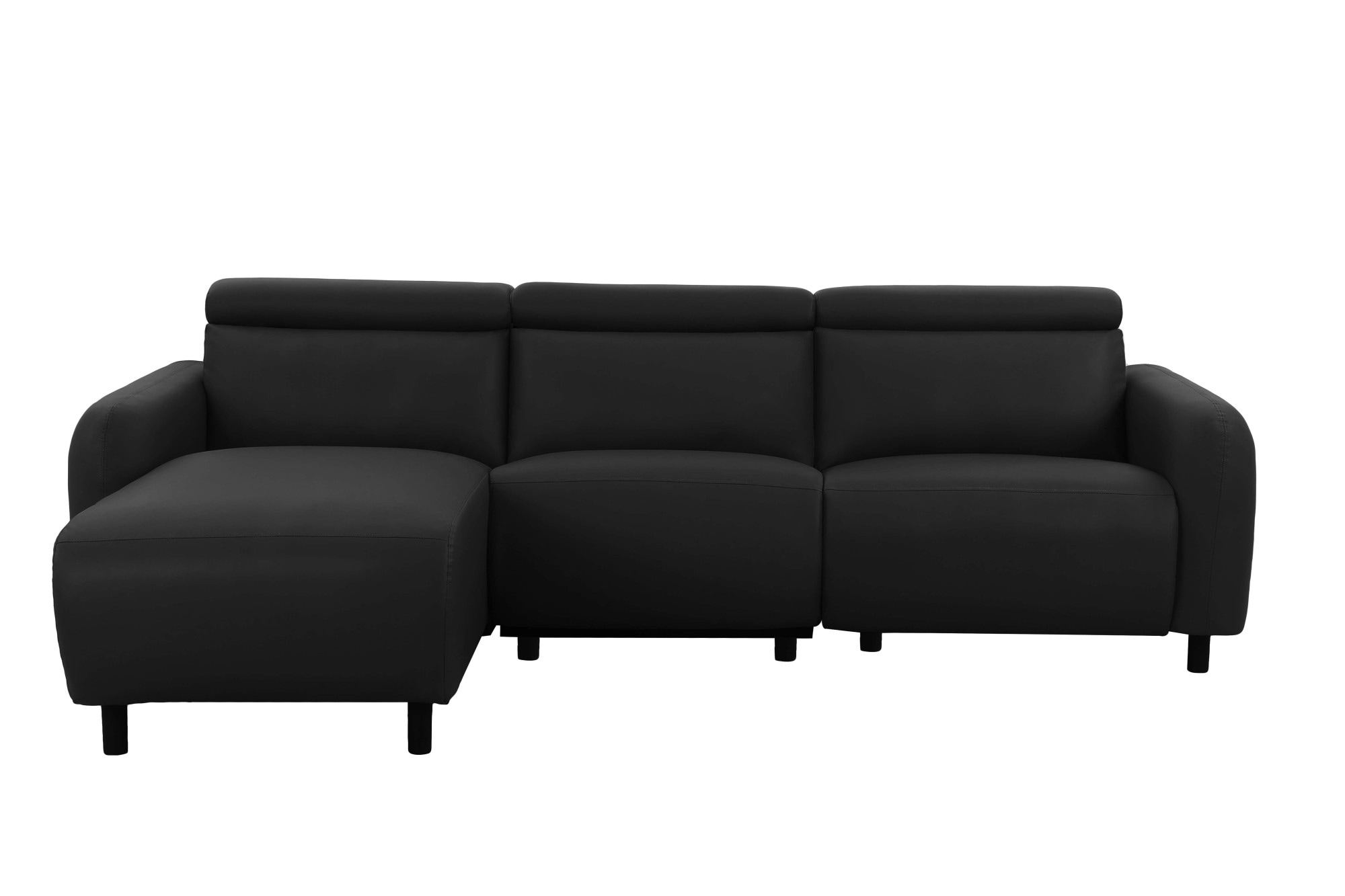 Home affaire Ecksofa »SKAANE Struktur, L-Form, 274 cm, manuelle u. elektrische Funktion,«, Kopfteilverstellung, Relax-und Liegefunktion, Federkernpolsterung