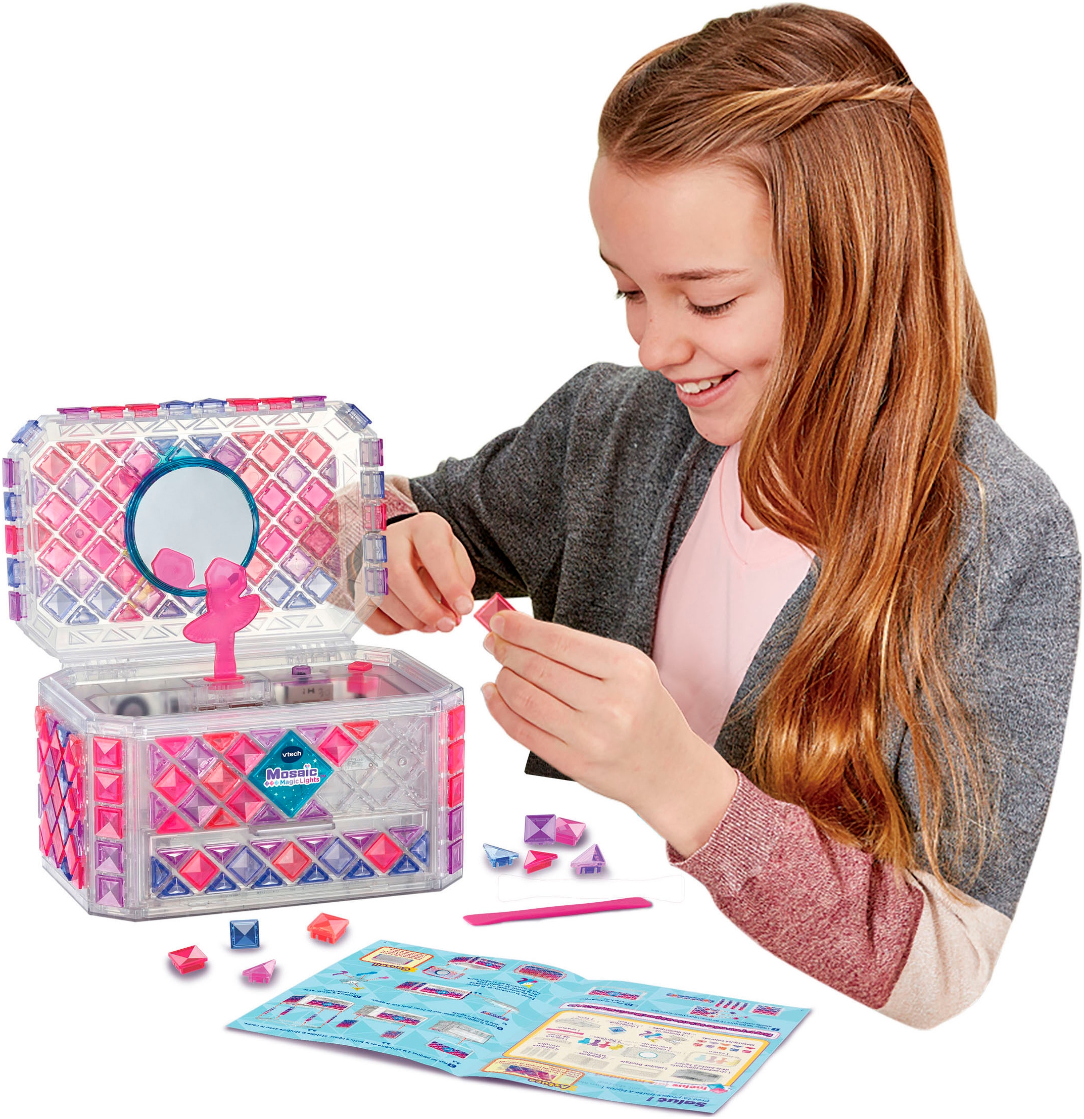 Vtech® Kreativset »Mosaic Magic Lights - Schmuckkästchen«