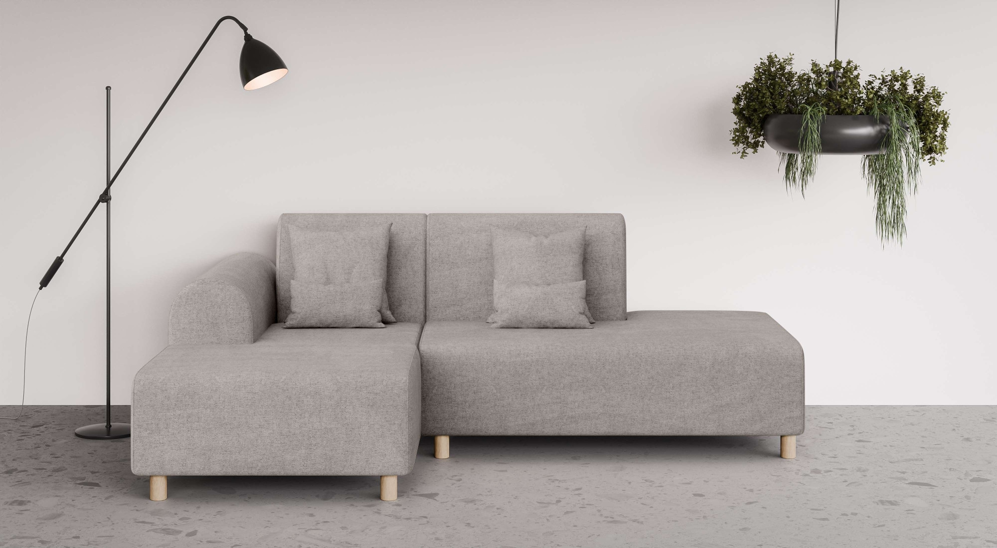 INOSIGN Ecksofa »Suyala«, L-Form mit Hocker günstig online kaufen