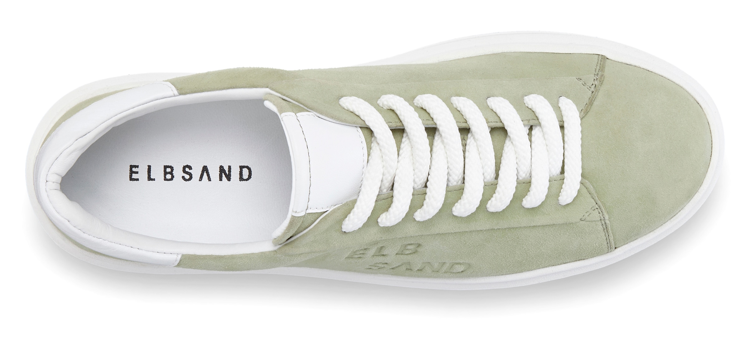 Elbsand Sneaker »Schnürschuh«, Schnürhalbschuh,Freizeitschuh aus Leder mit modischer Plateausohle