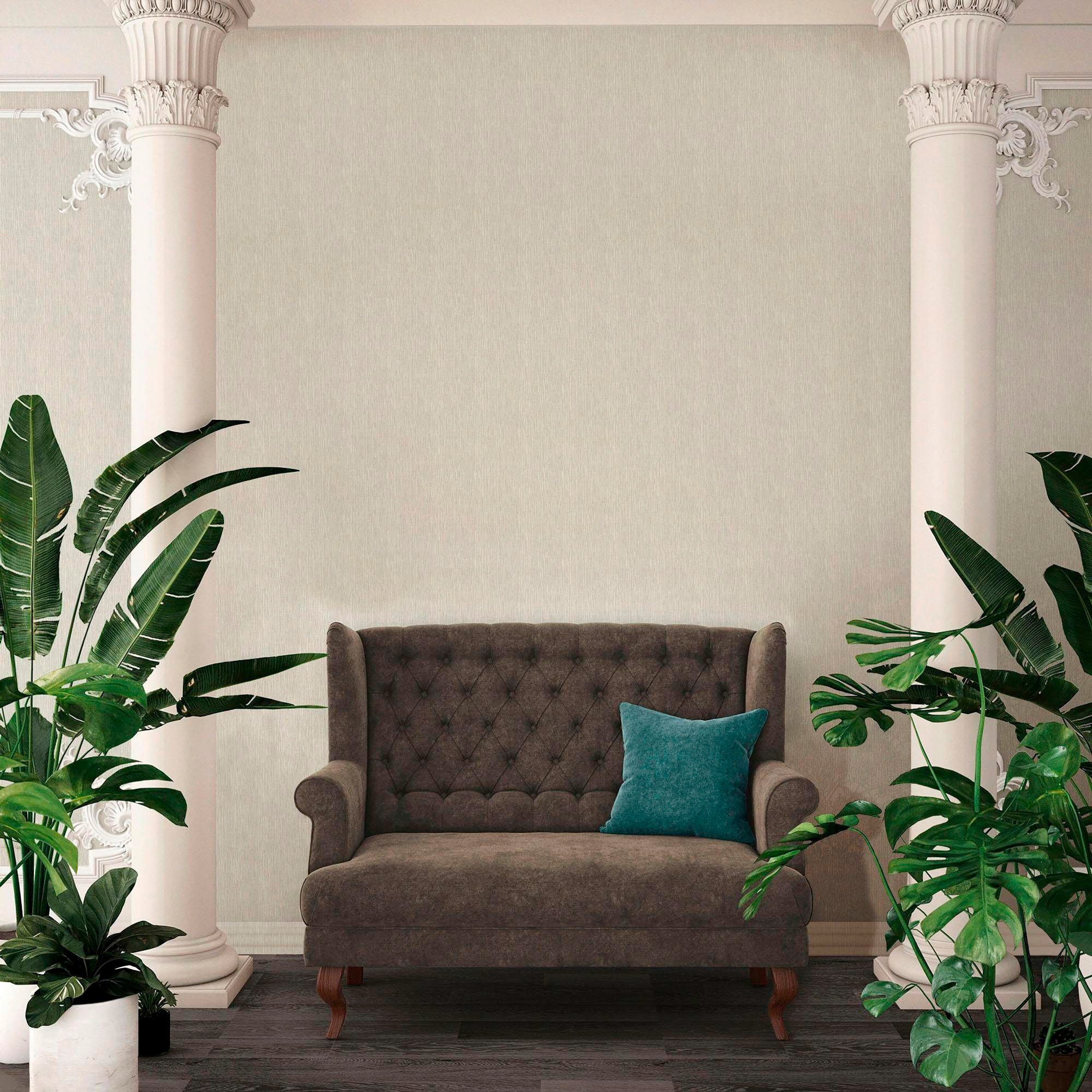 Architects Paper Vliestapete »Absolutely Chic«, unifarben-einfarbig-Strukturmuster, Designtapete Tapete Struktur Tapeten Wohnzimmer Schlafzimmer Küche