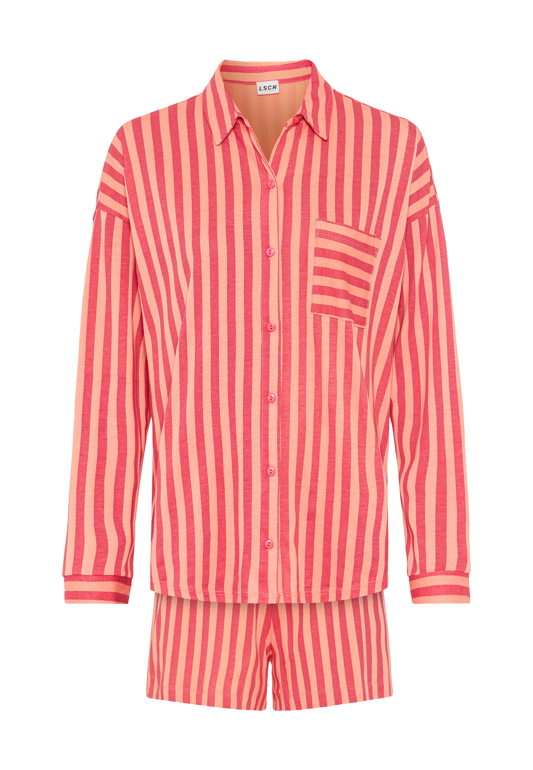 LSCN by LASCANA Shorty, (2 tlg.), mit schönem Streifenprint