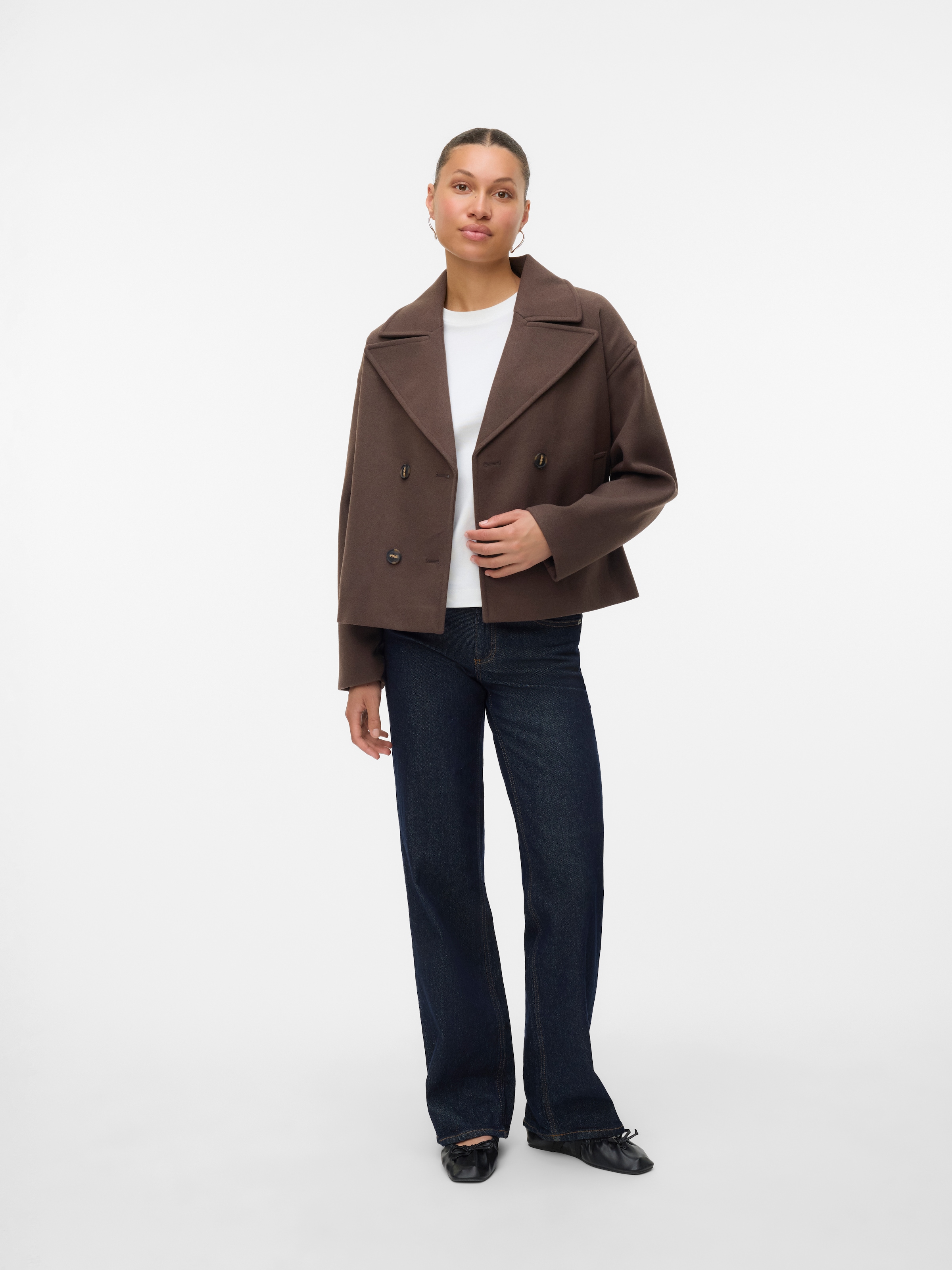 Vero Moda Cabanjacke »VMVINCELINE SHORT JACKET NOOS« Kunstfaser
